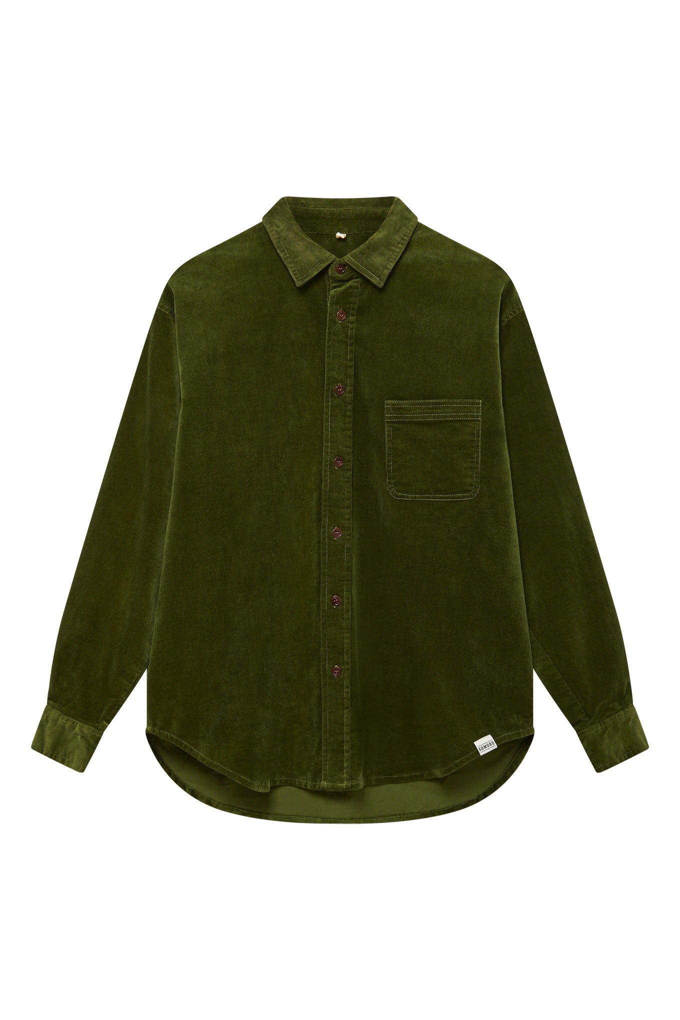 ABEL - Organic Cotton Cord Shirt Pine Green
