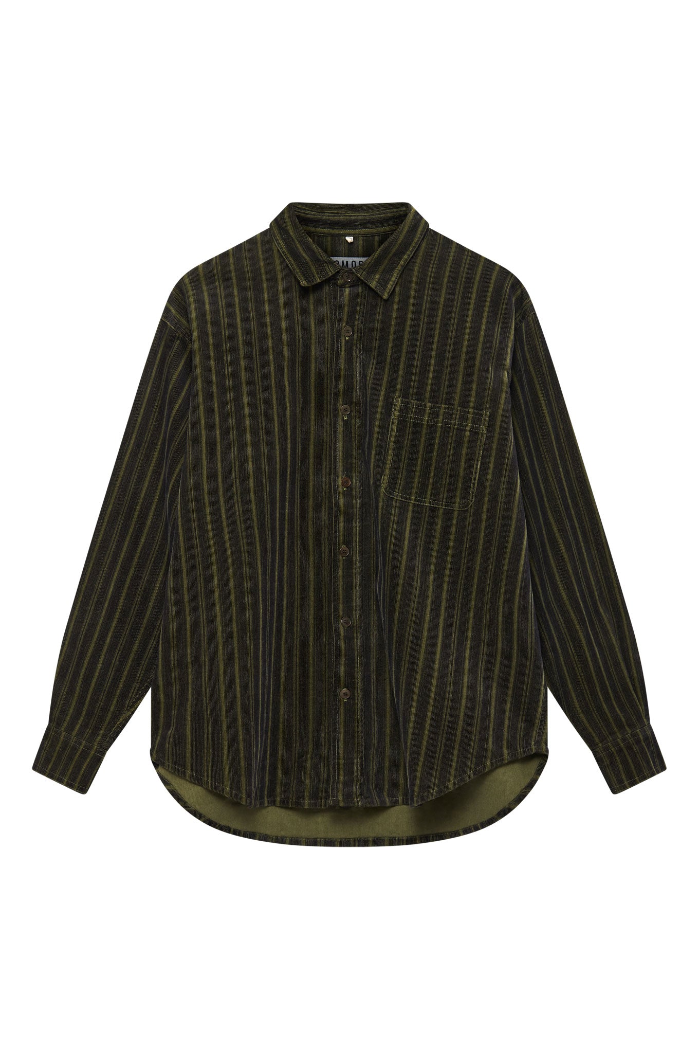 JAX - Organic Cotton Cord Shirt Black Stripe