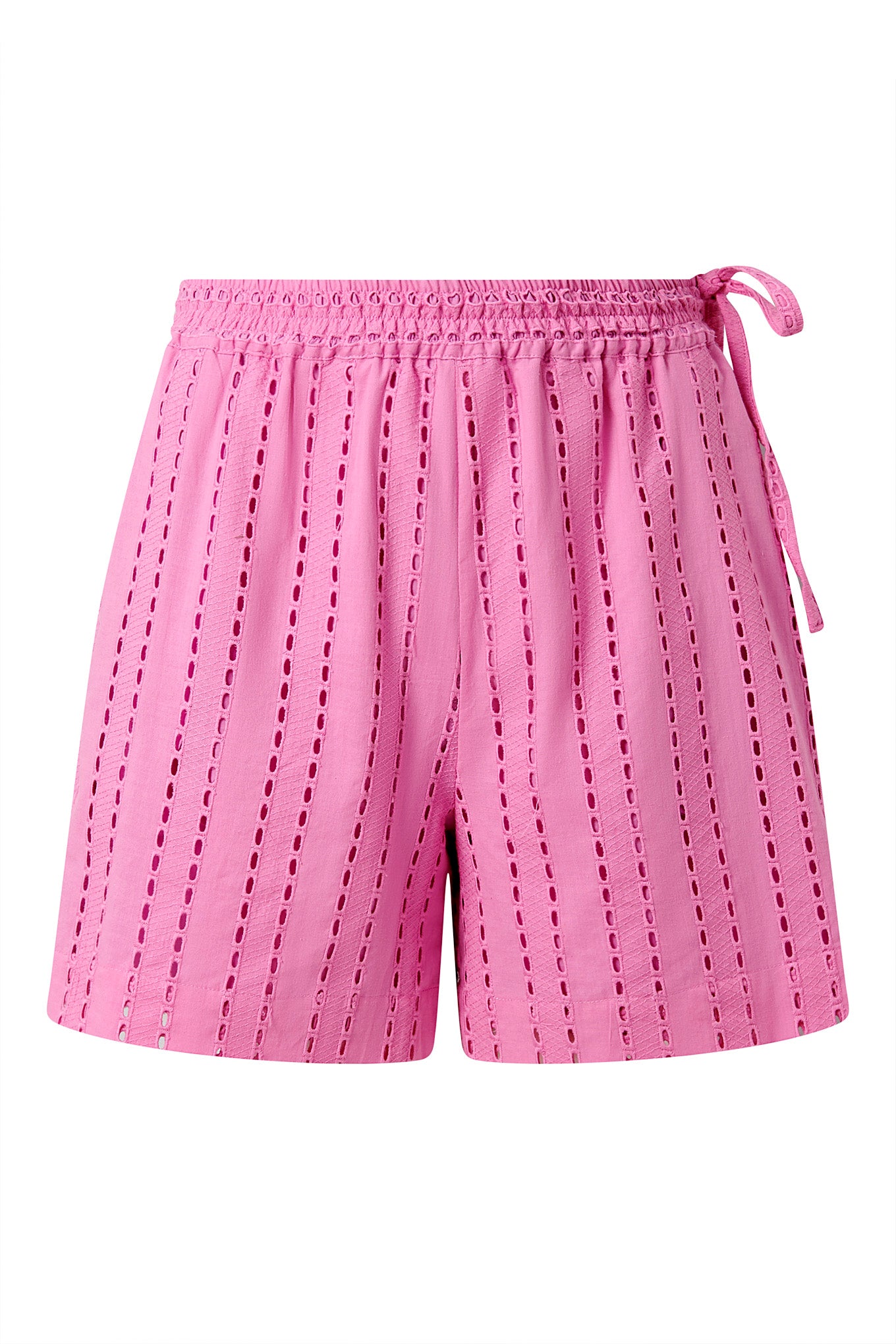 MAYA - Organic Broderie Short - Pink