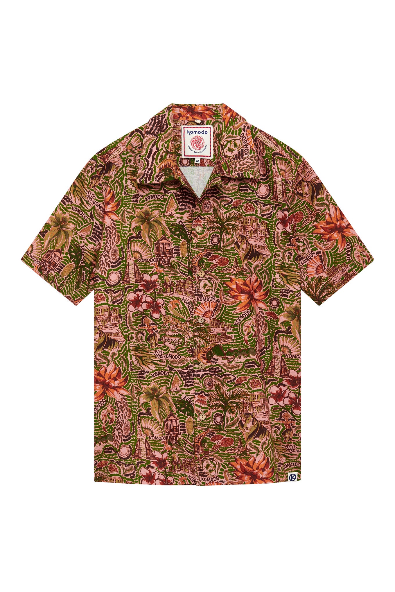 SPINDRIFT - Organic Cotton Shirt Tropical Print Pink