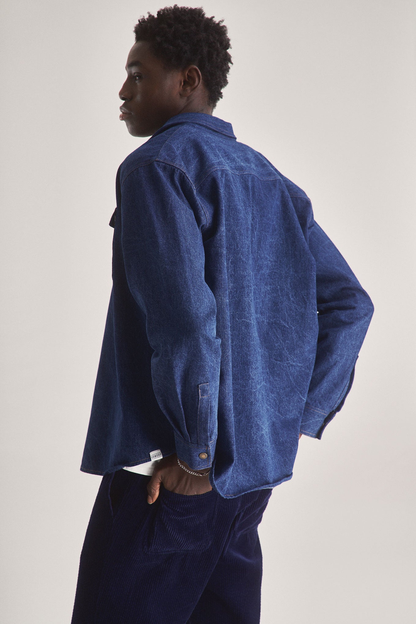 KARDA Organic Cotton Denim Shirt - Dark Denim