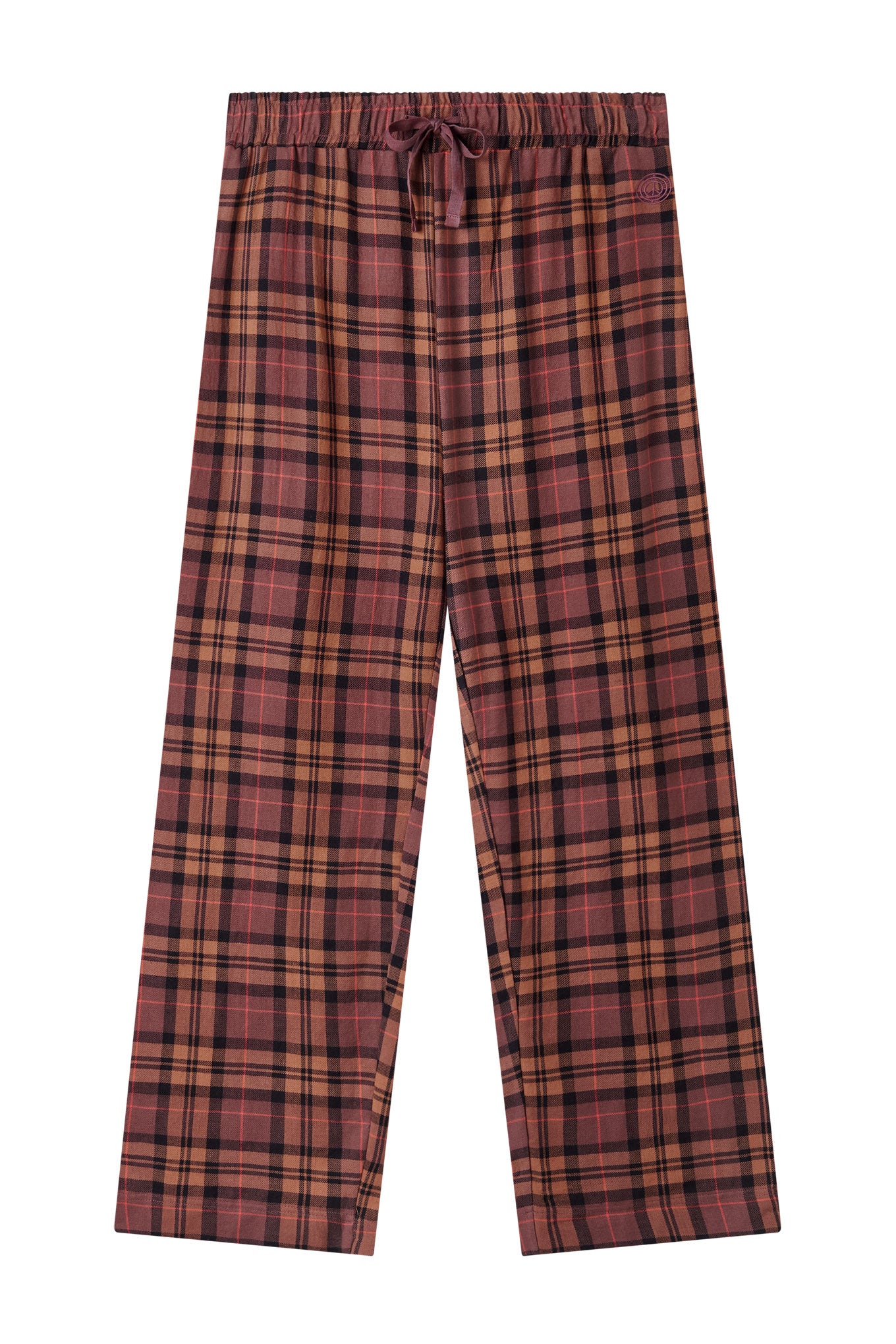 JIM JAM Womens Organic Cotton Pyjama Bottoms - Berry
