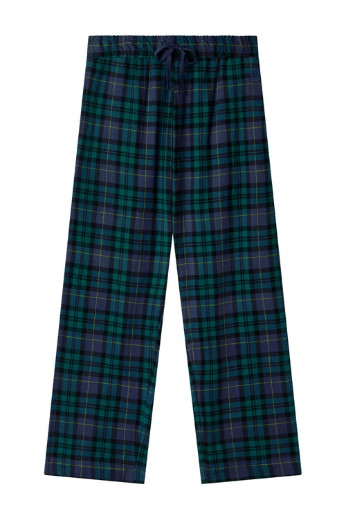 JIM JAM Womens Organic Cotton Pyjama Bottoms - Black Watch