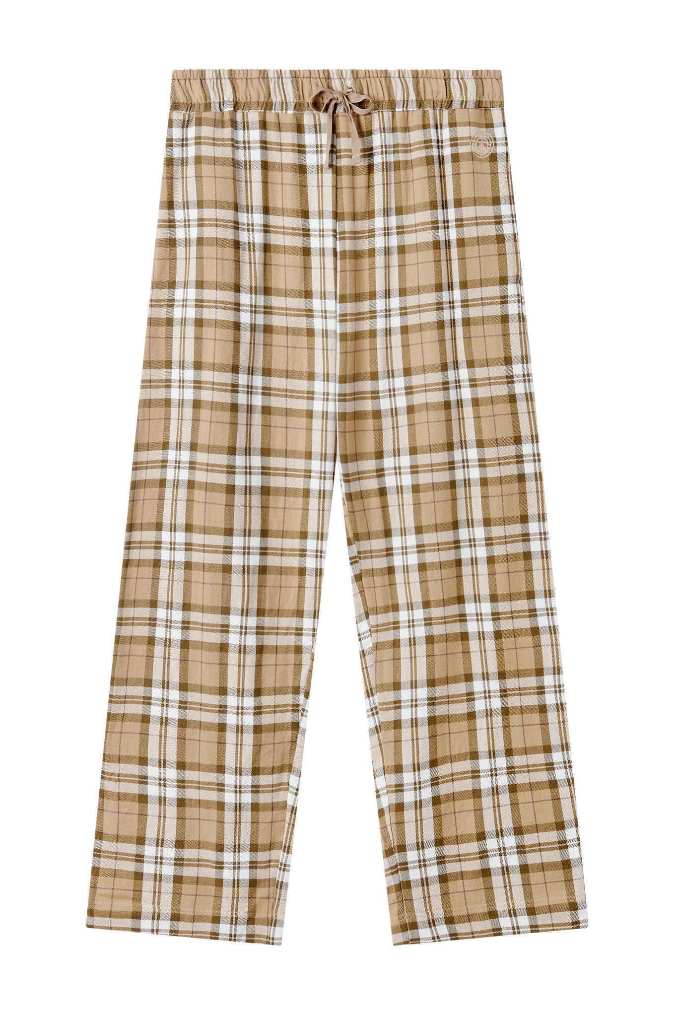 JIM JAM Womens Organic Cotton Pyjama Bottoms - Sand