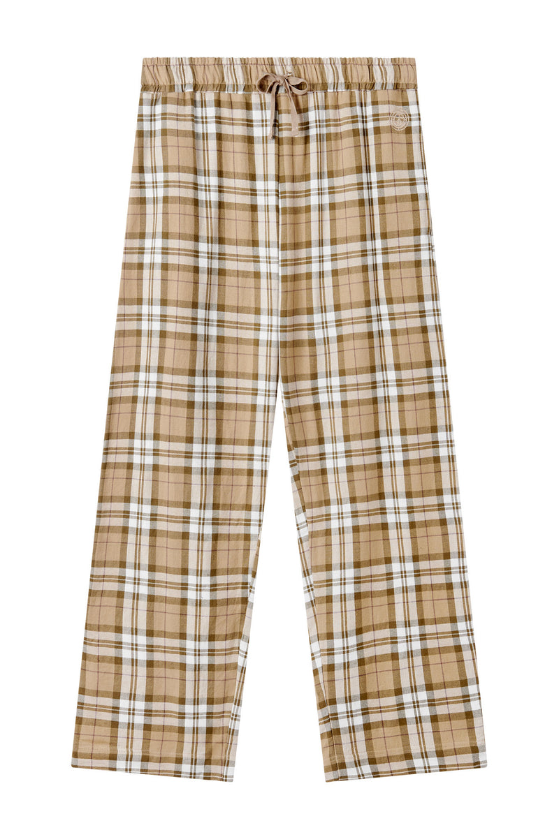 JIM JAM Womens Organic Cotton Pyjama Bottoms - Sand