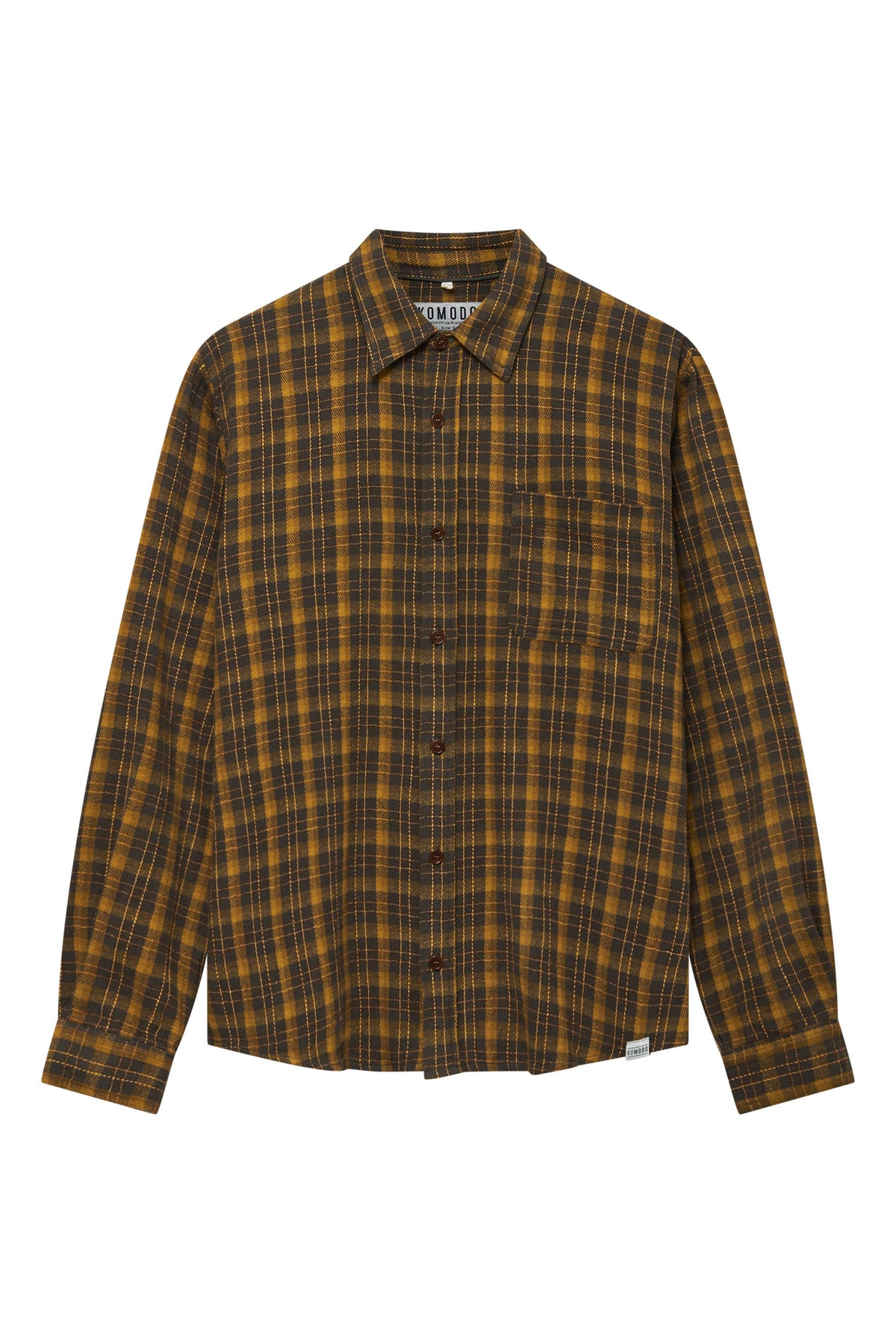 Komodo Christophie Organic Cotton Twill Shirt Sand Patch