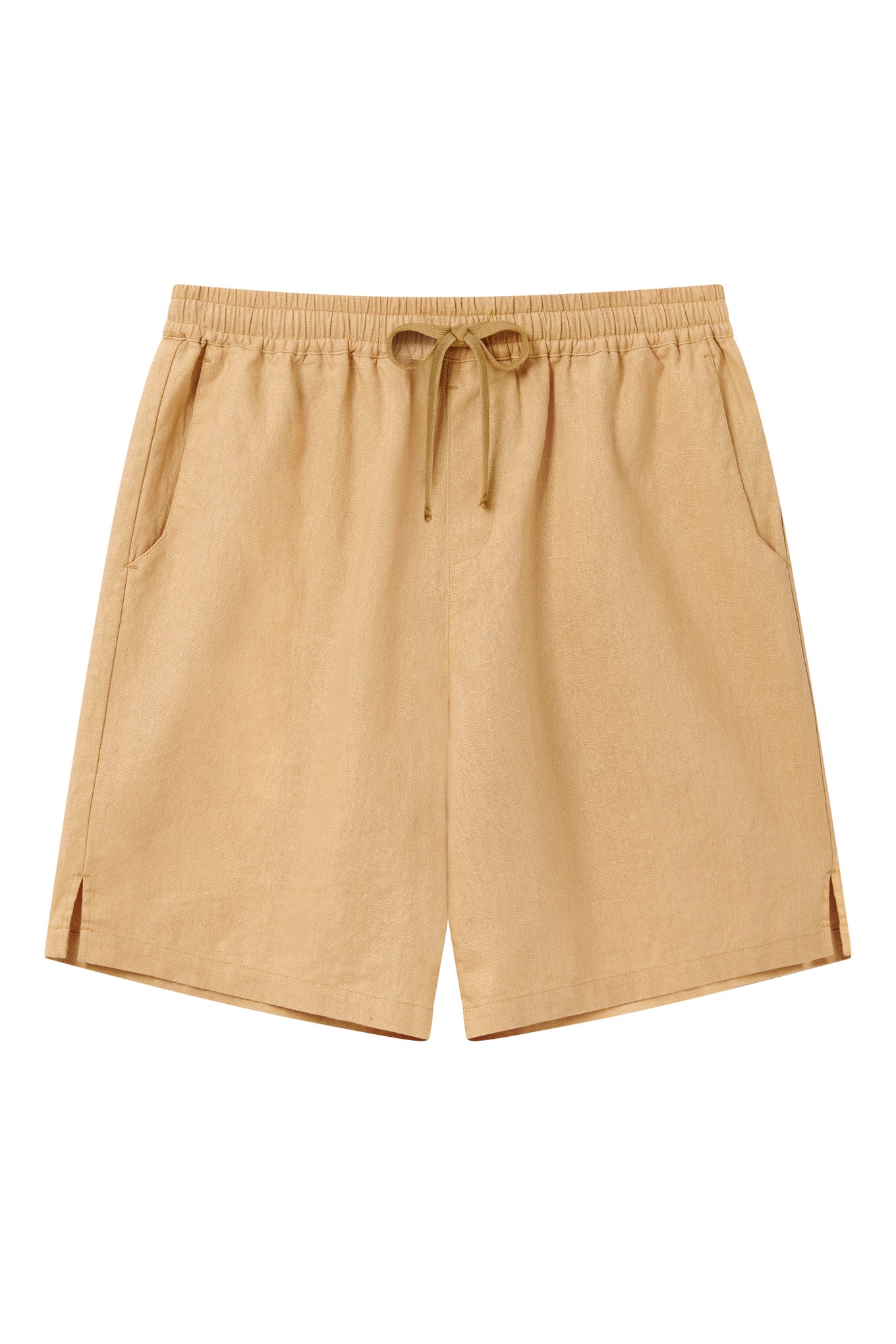 JERRY - Organic Linen Cotton Shorts - Sand