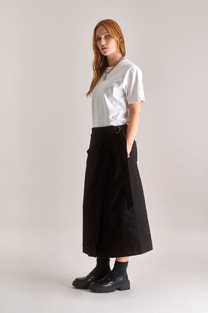 SANTO Organic Cotton Skirt - Black