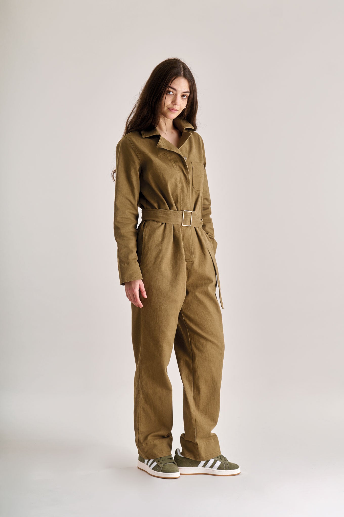 LYON Organic Cotton Jumpsuit - Olive