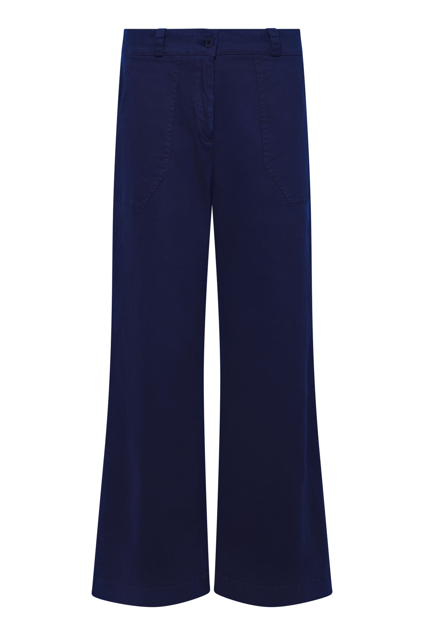 FISCHER - Organic Cotton Twill Trouser Dark Navy