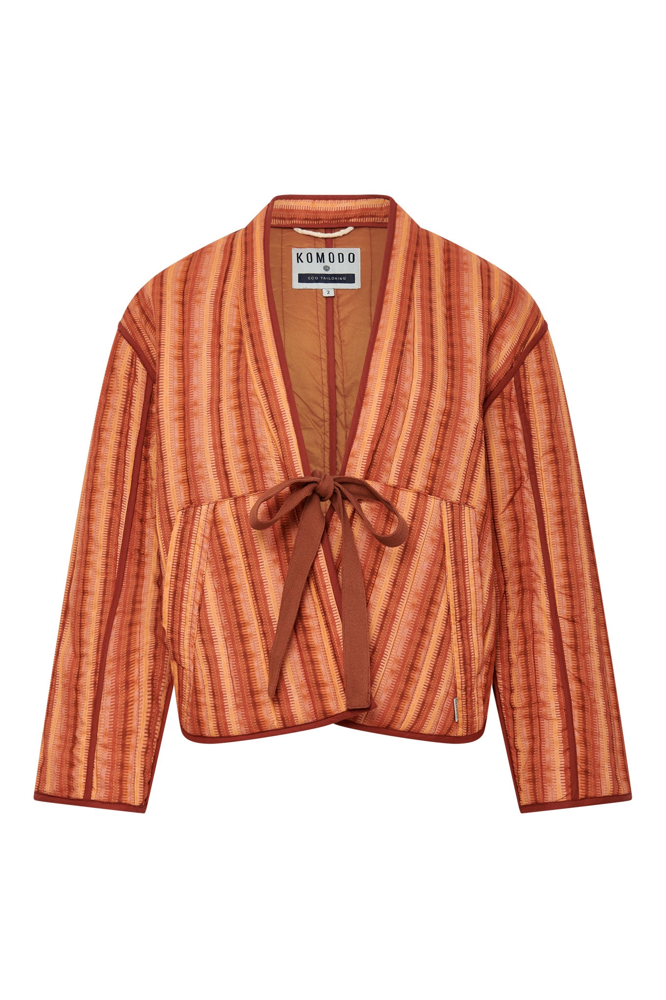 WEAVE - Organic Cotton Jacket Pink Weave Stripe