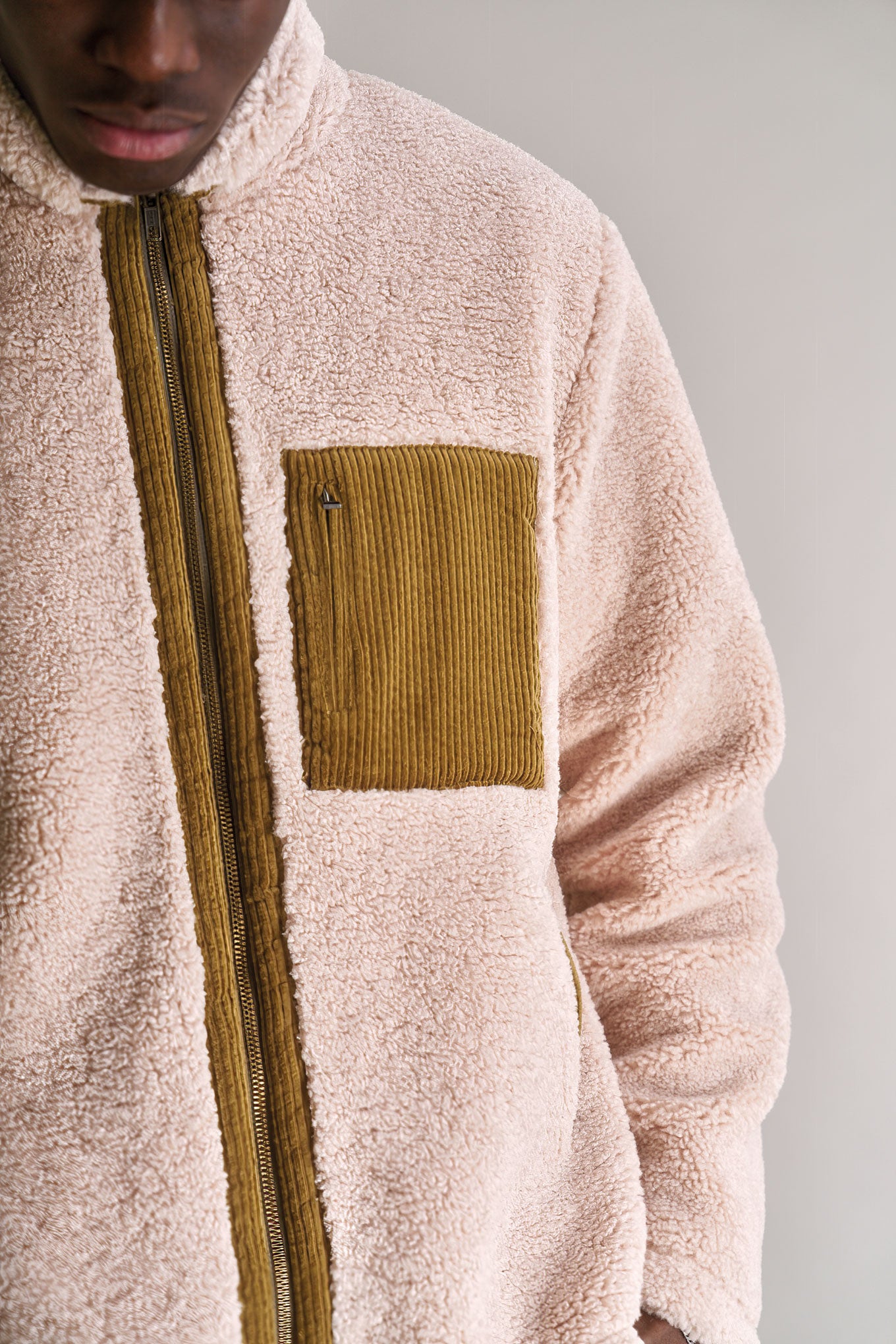 DREW Recycled PET Fleece Jacket - Sand