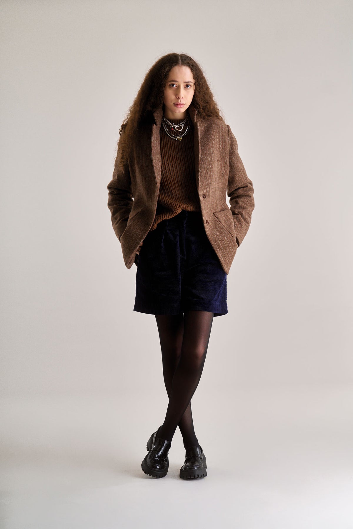 OPHELIA Recycled Poly Wool Blazer - Biscuit