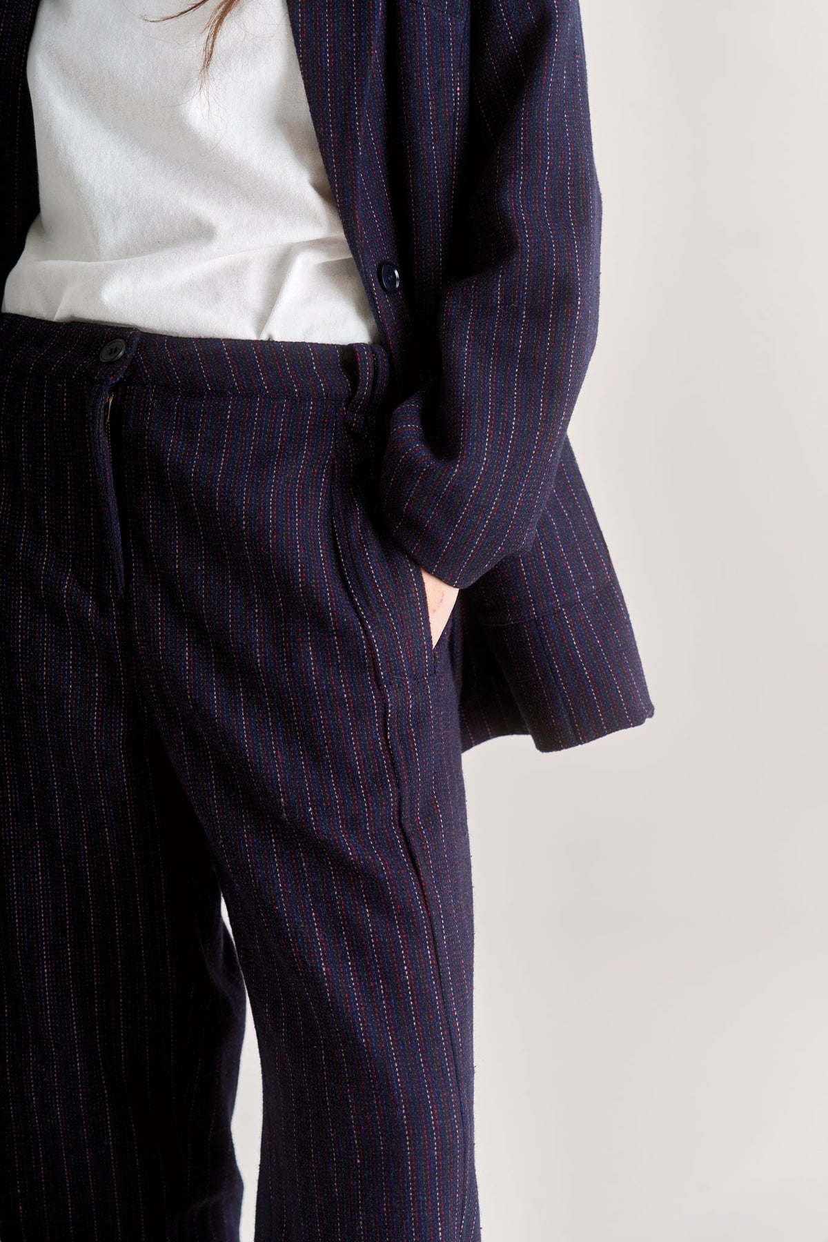 OPHELIA Recycled Poly Wool Blazer - Navy