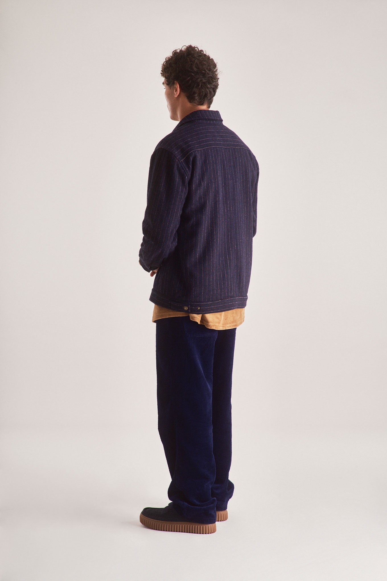 GABE Recycled Poly Wool Blend Jacket - Navy