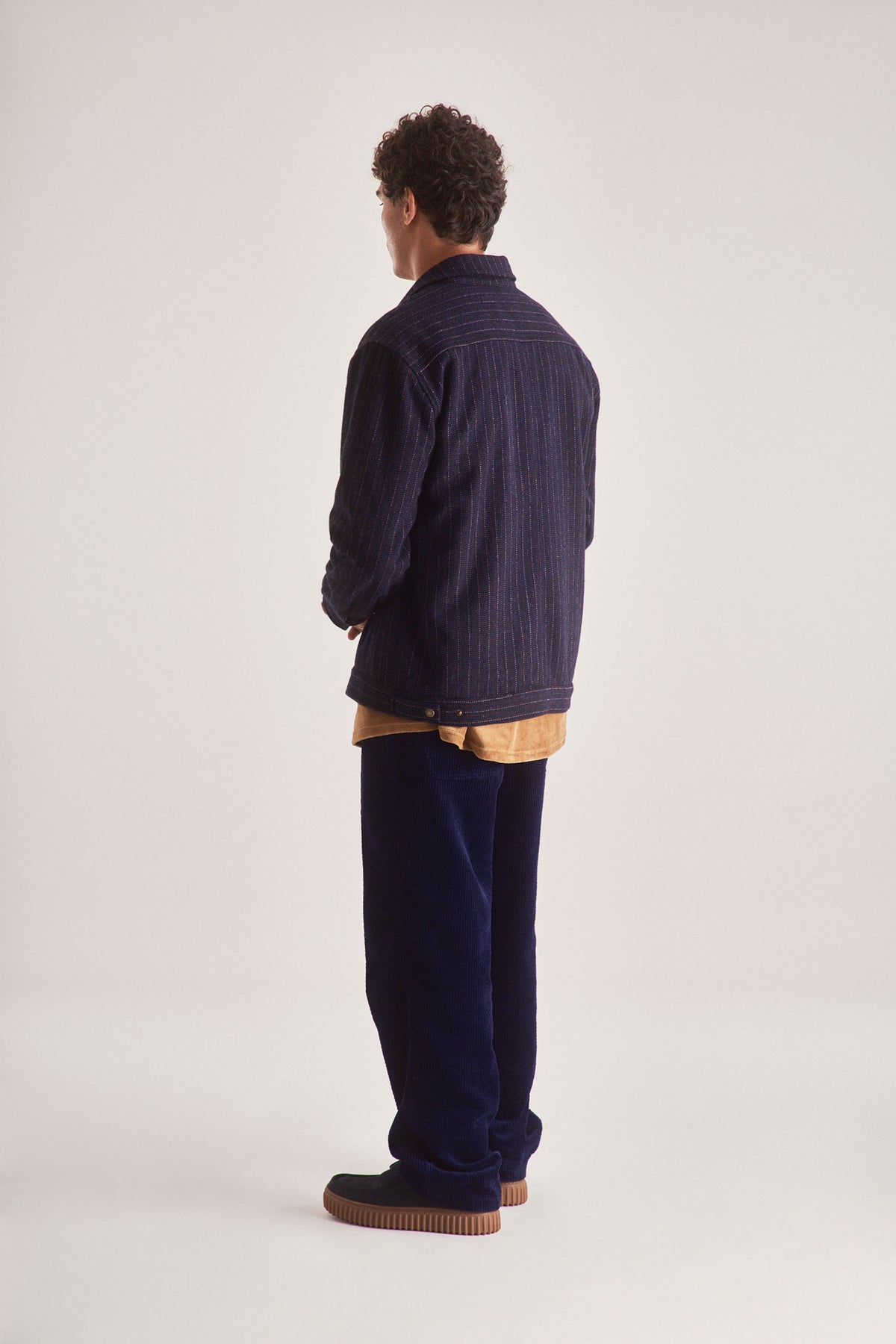 GABE Recycled Poly Wool Blend Jacket - Navy