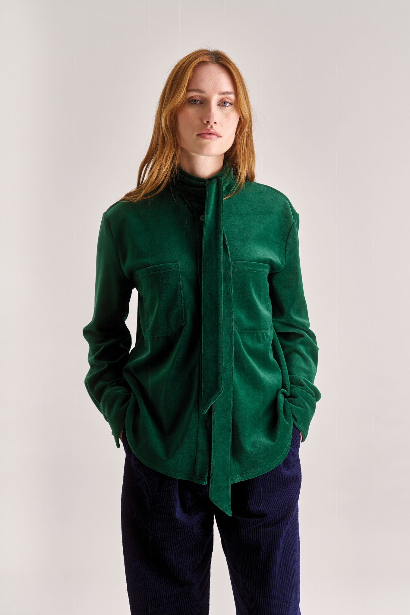 FORD Velvet Top - Green