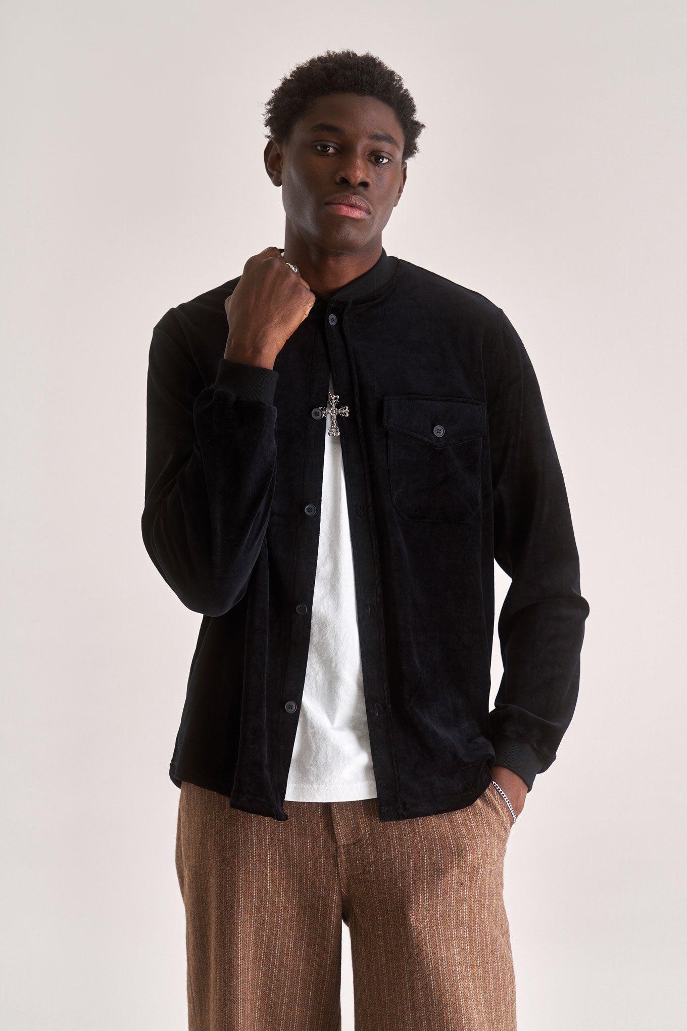 COLE Organic Cotton Poly Velvet - Black