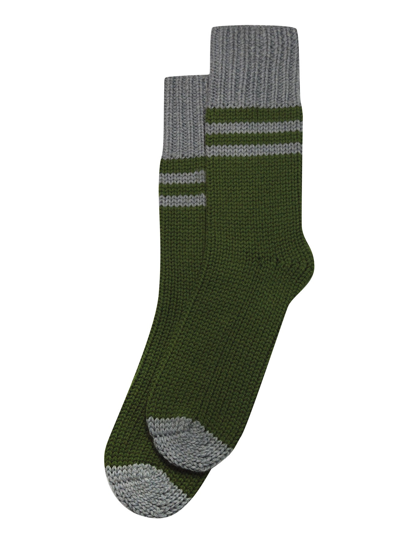 CABIN Merino Wool Socks Olive Green