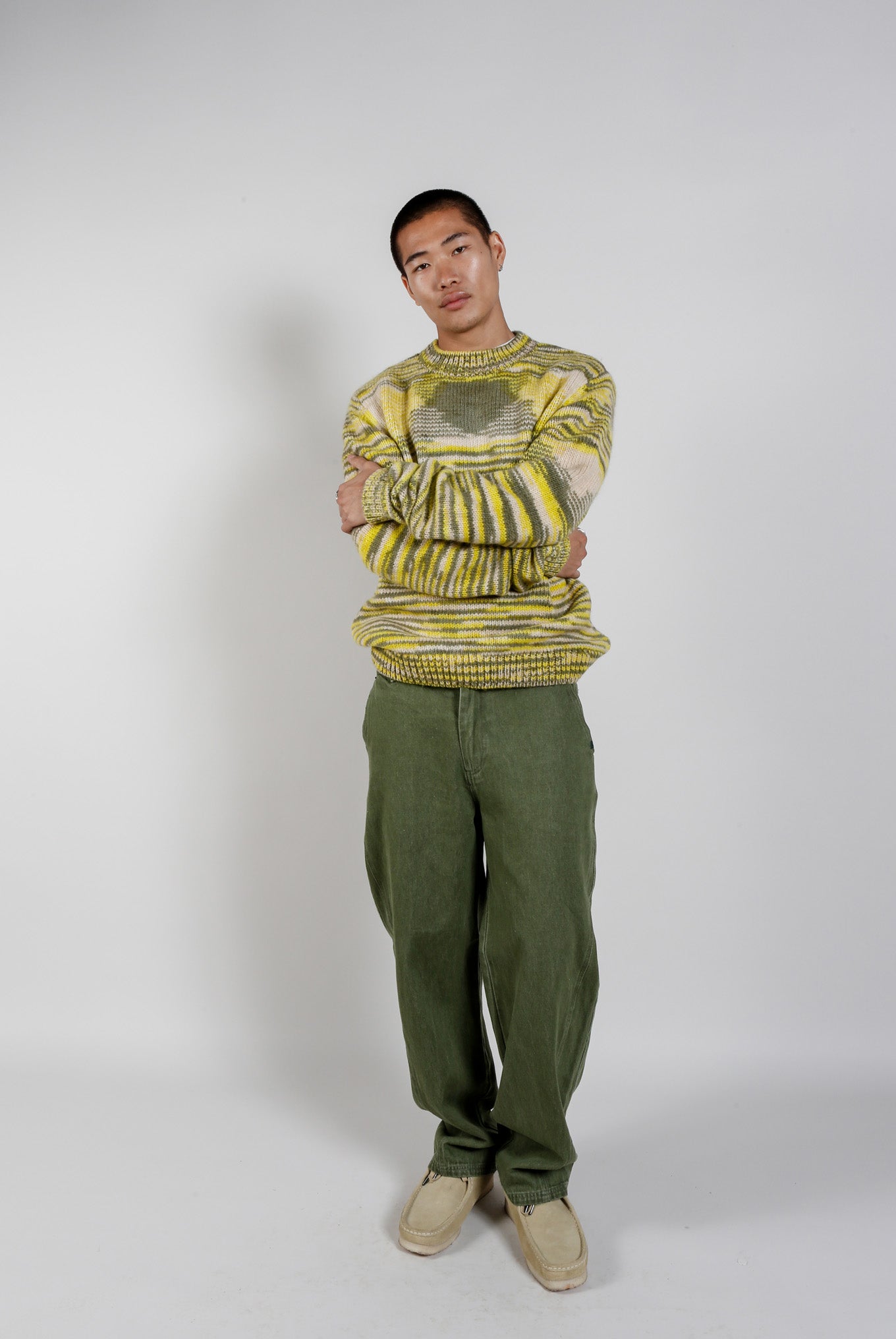 MAKULU Organic Cotton Trouser - Green Wash