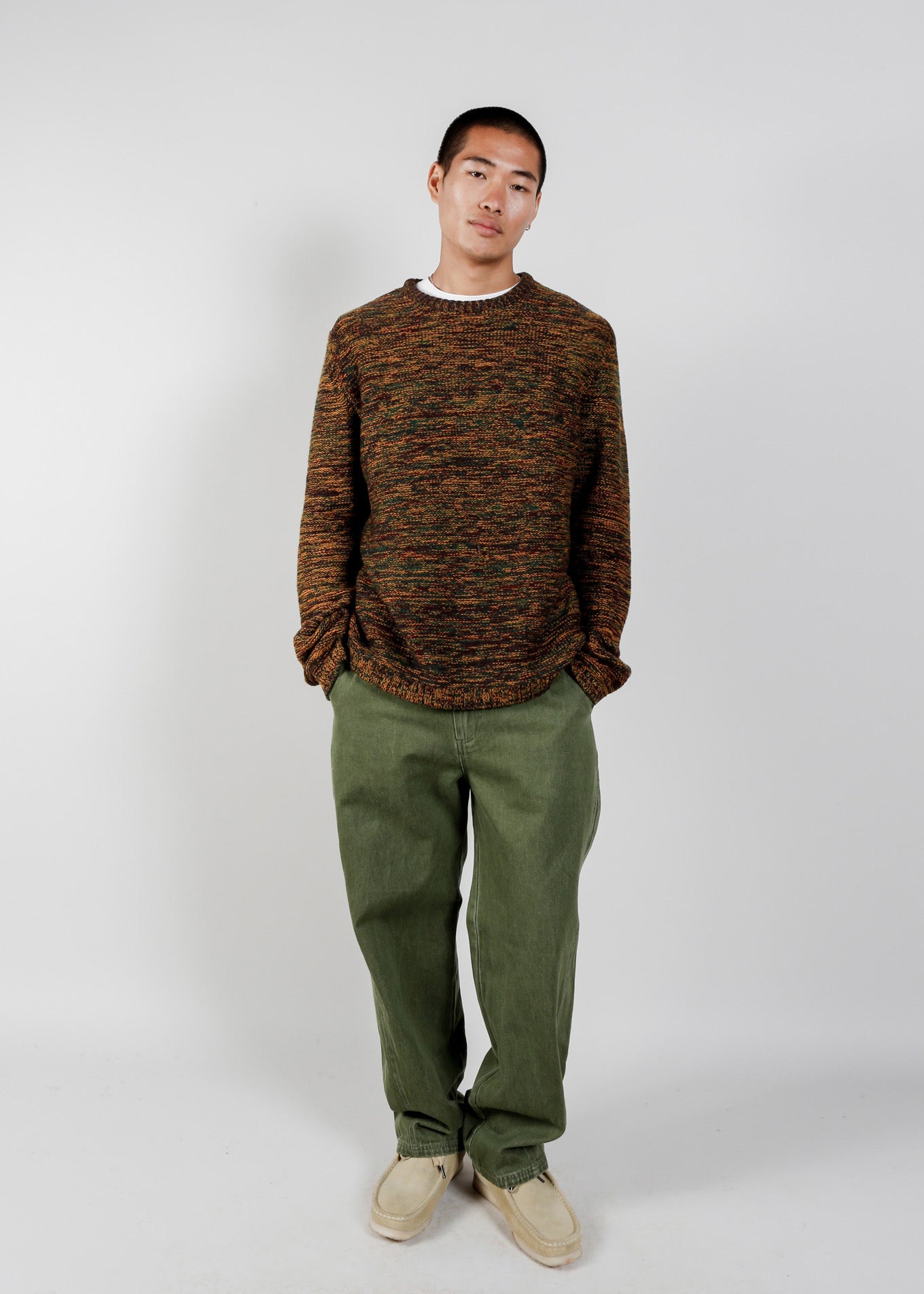 MAKULU Organic Cotton Trouser - Green Wash