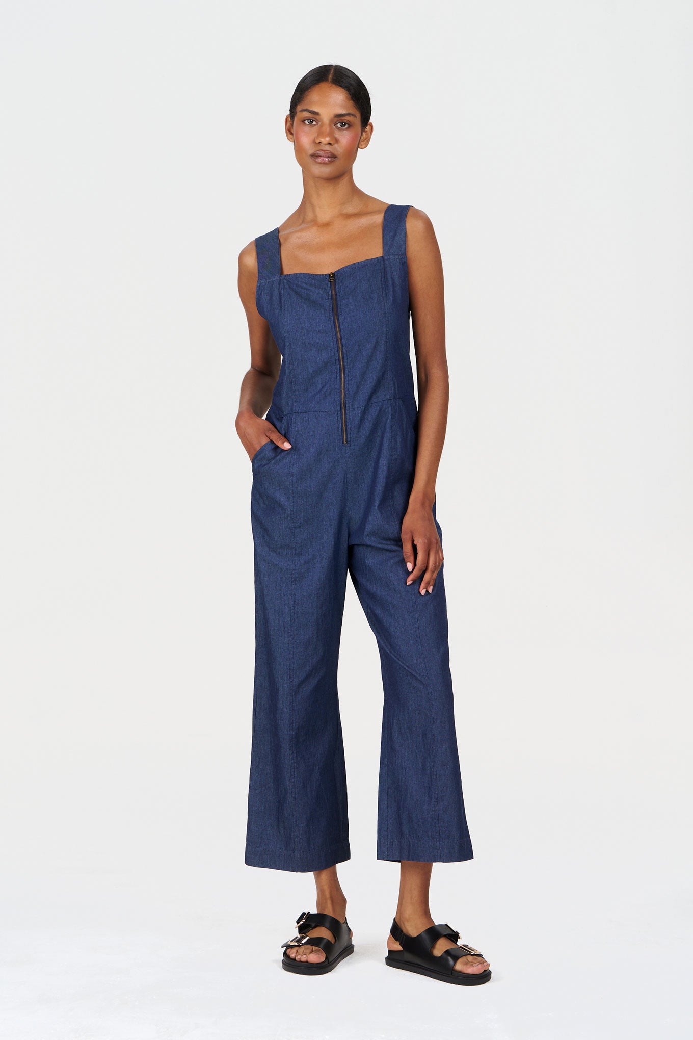 DAY Organic Cotton Jumpsuit - midwash