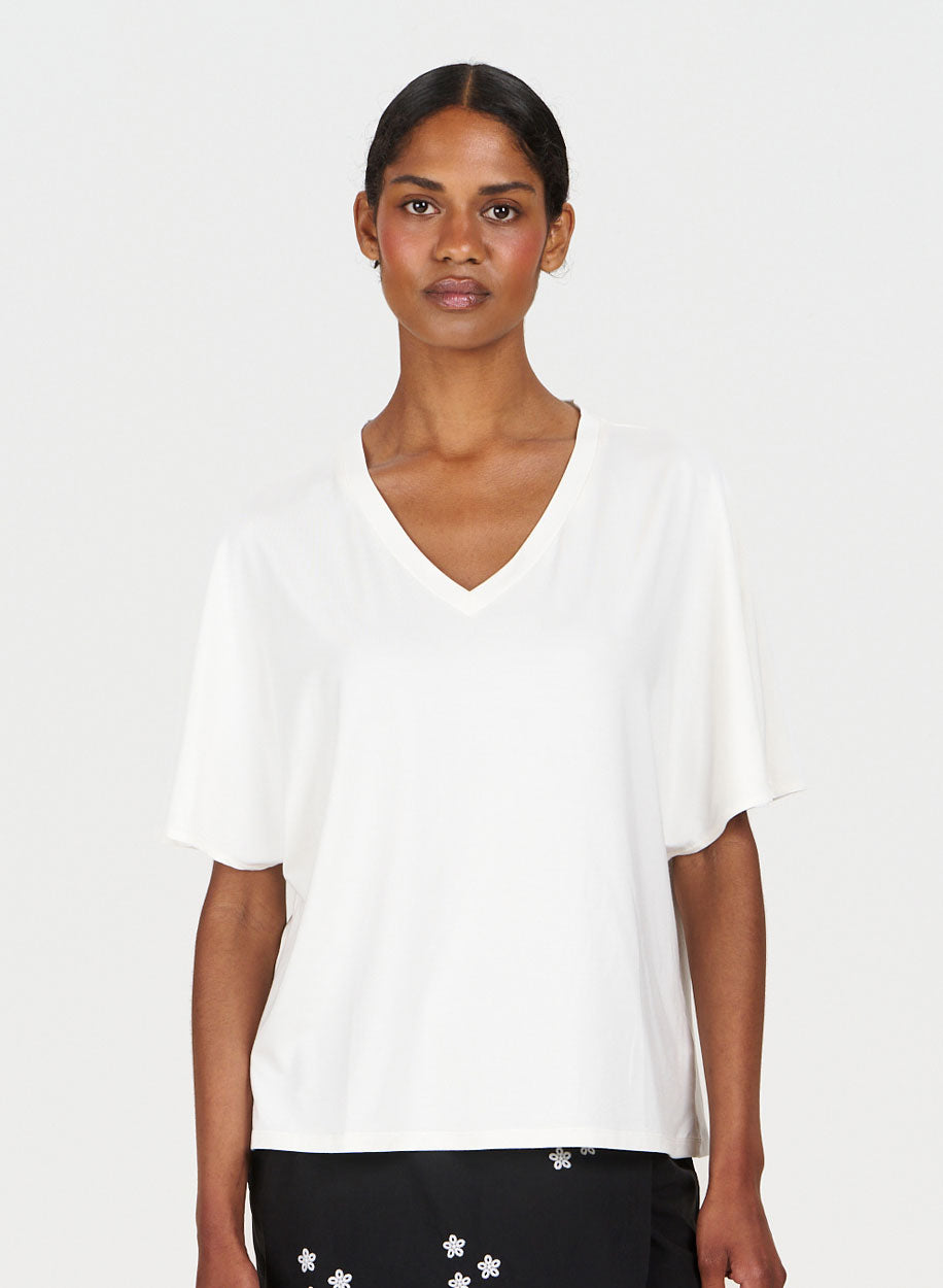 DHALIA Modal Tee - White