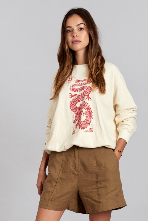 DRAGON - Organic Cotton Print Sweatshirt