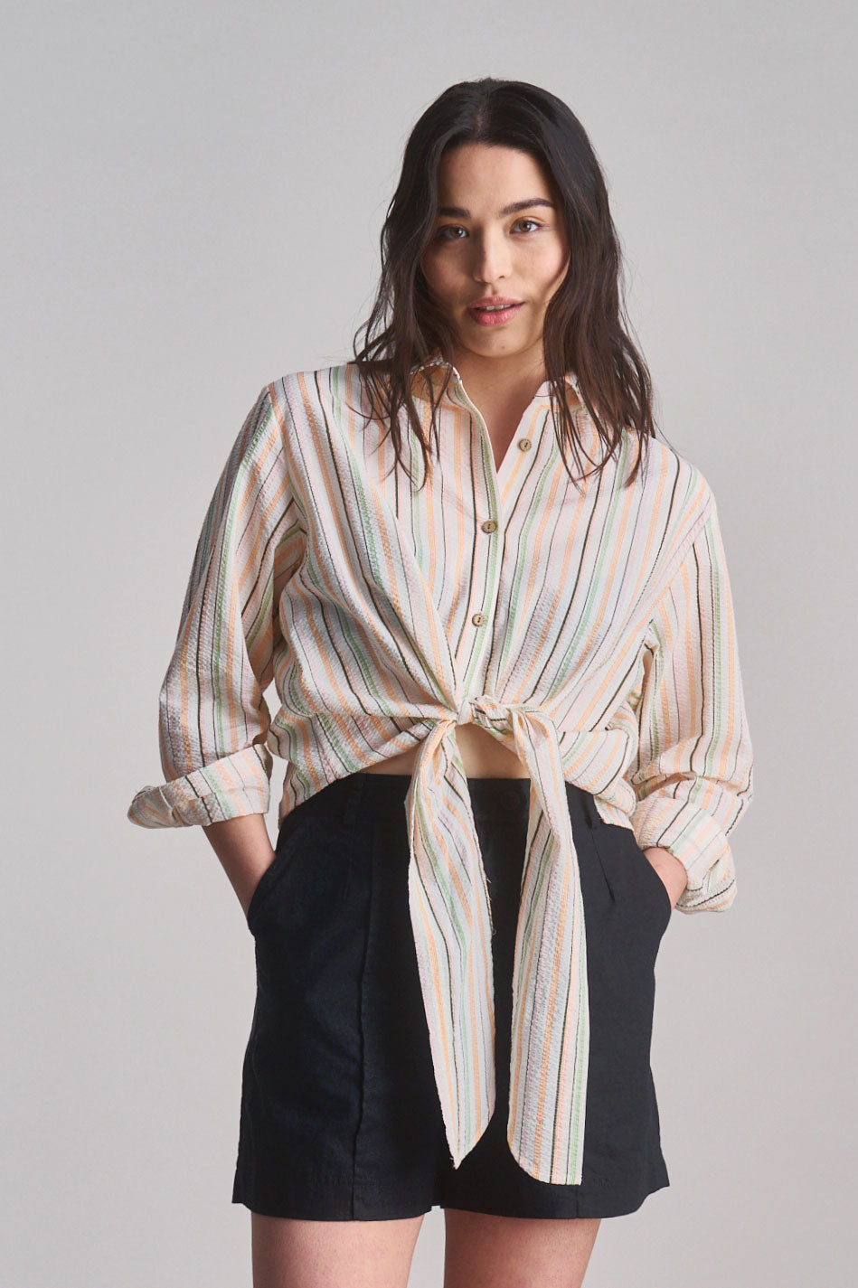 JUNGLE - Organic Cotton Shirt - Candy Stripe