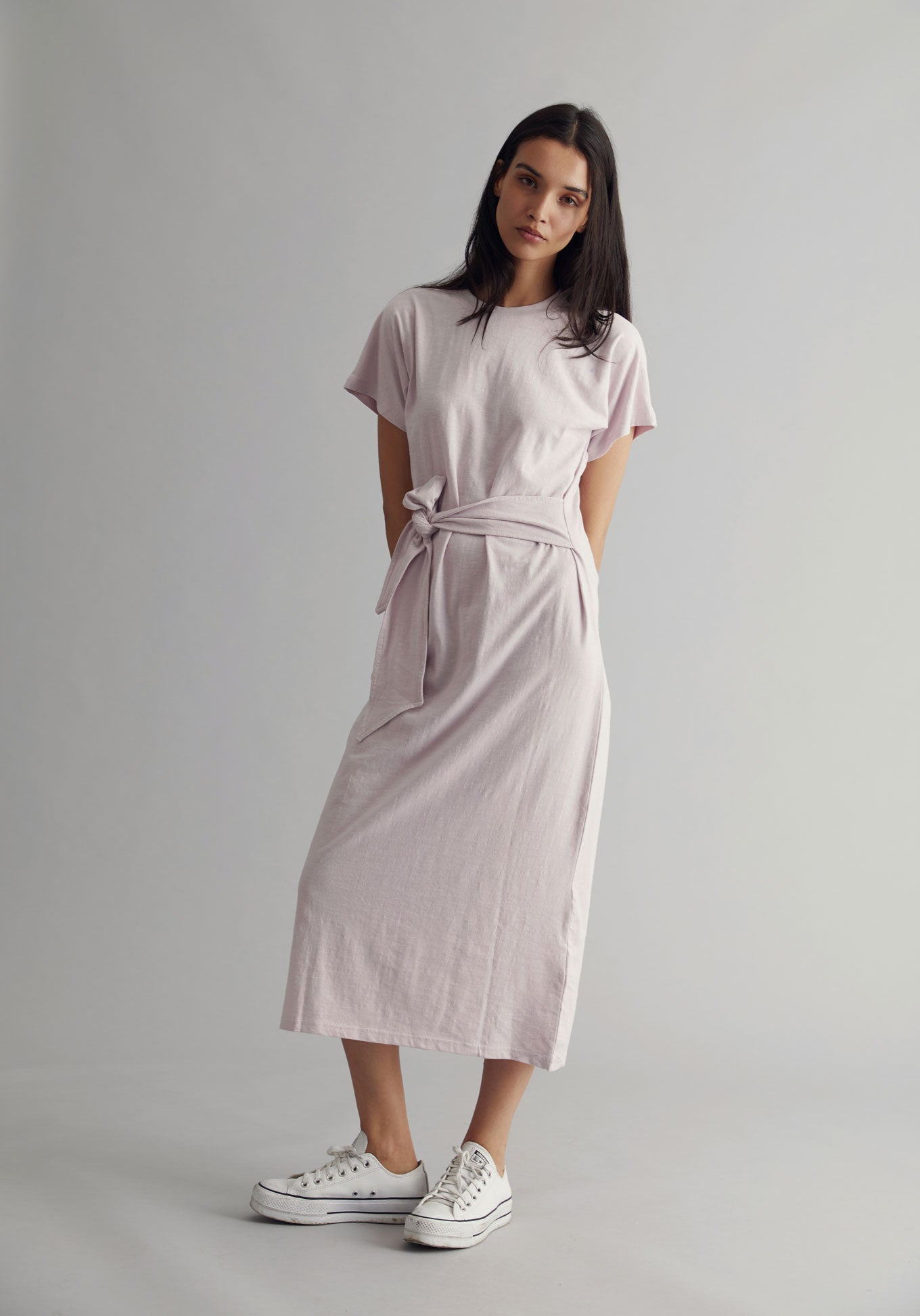 FONDA Organic Cotton Dress - Pink Lavender