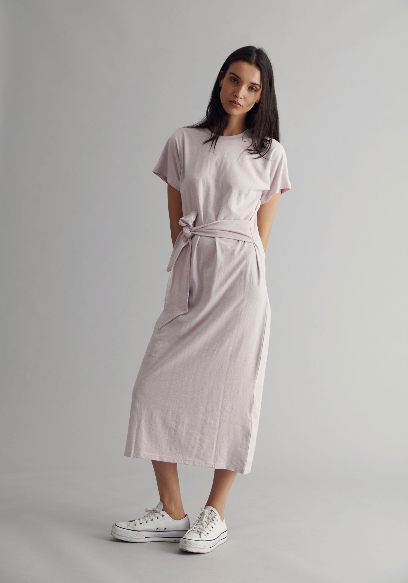 FONDA Organic Cotton Dress - Pink Lavender