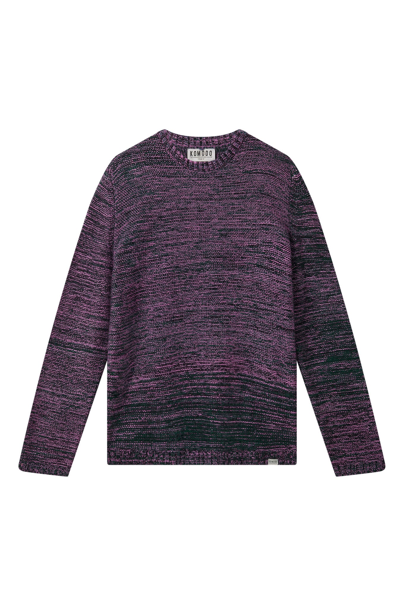 GLITCH - Merino Wool Jumper Fuschia