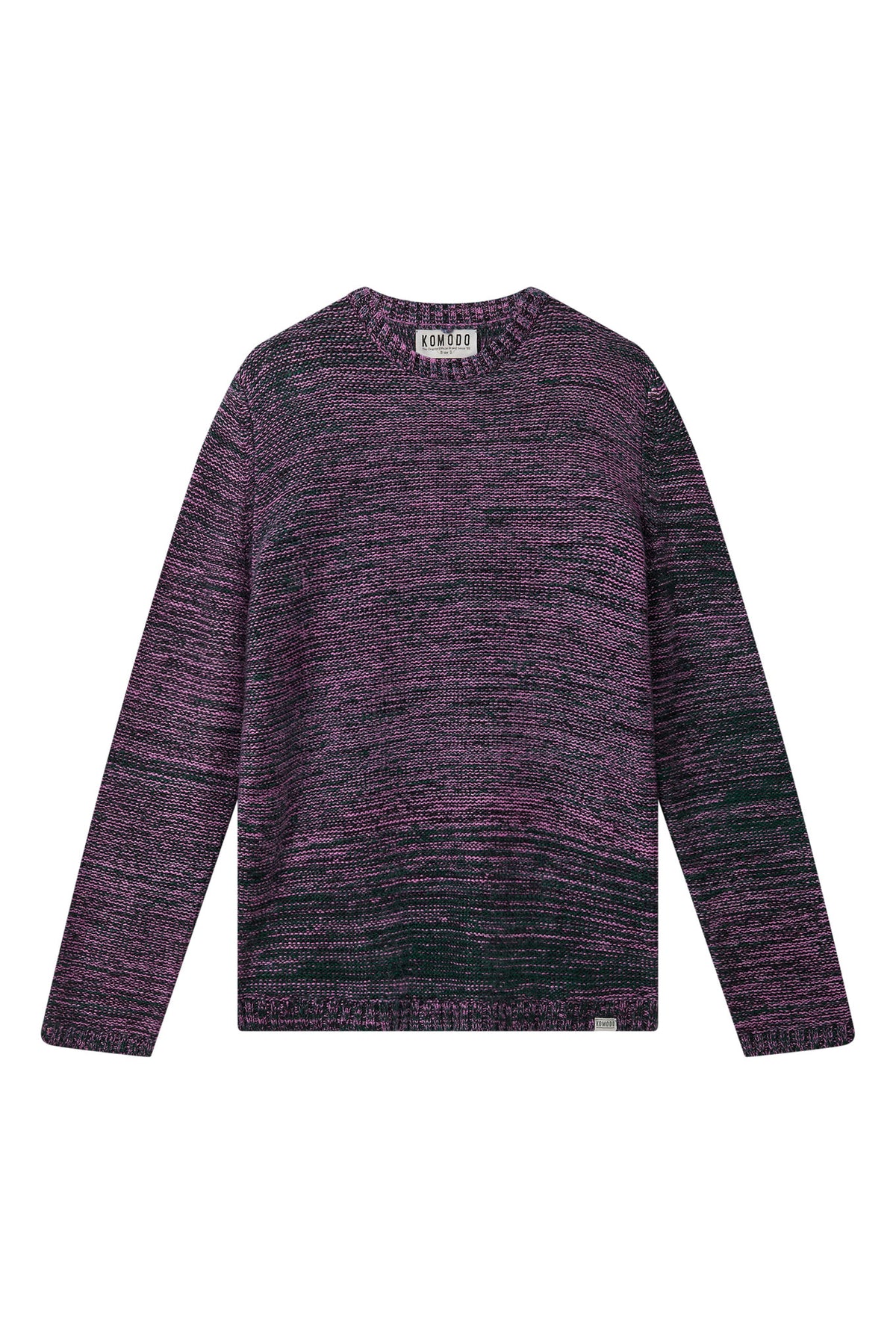 GLITCH - Merino Wool Jumper Fuschia
