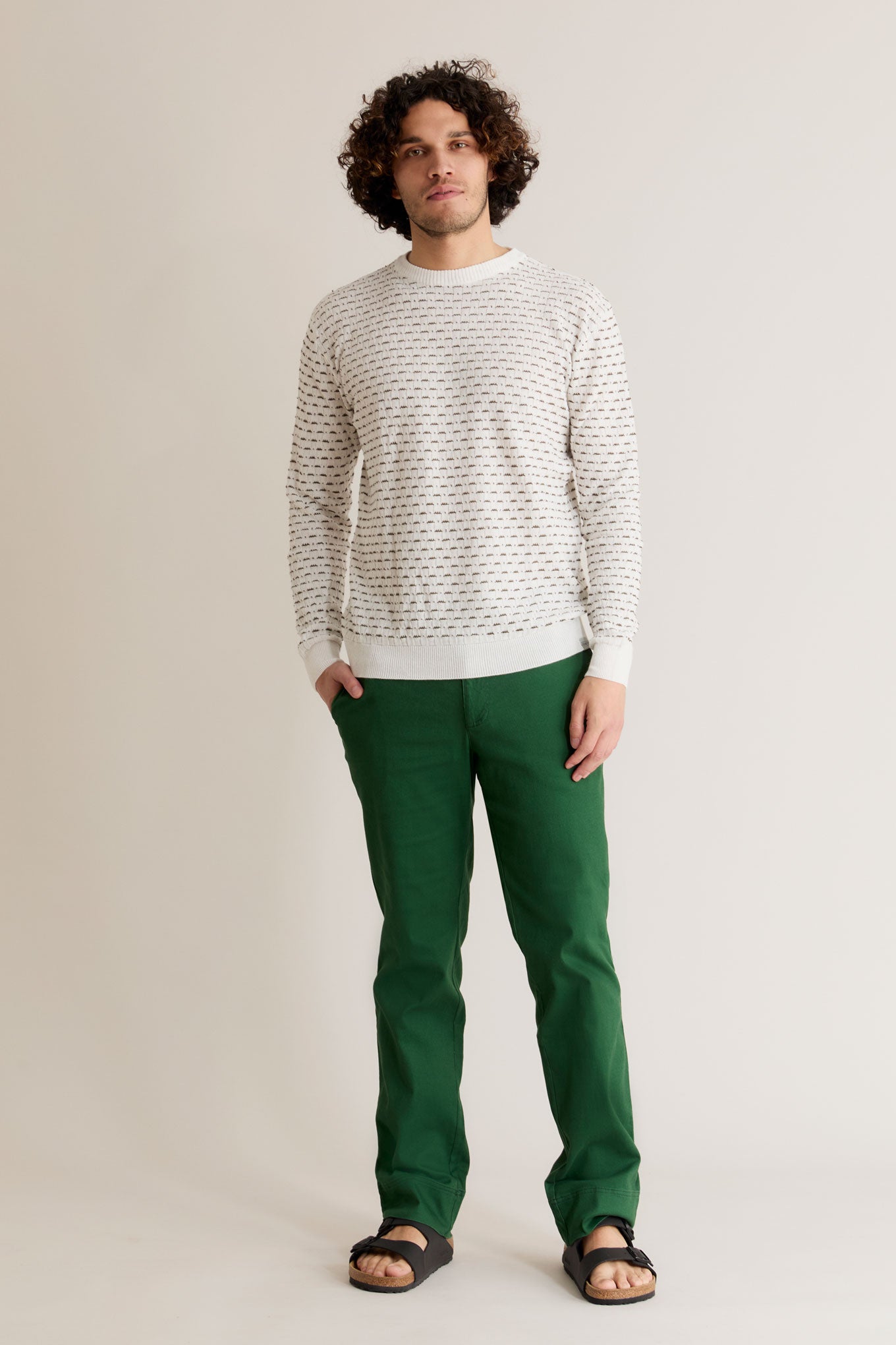 SOL - Organic Cotton Trouser Forest Green
