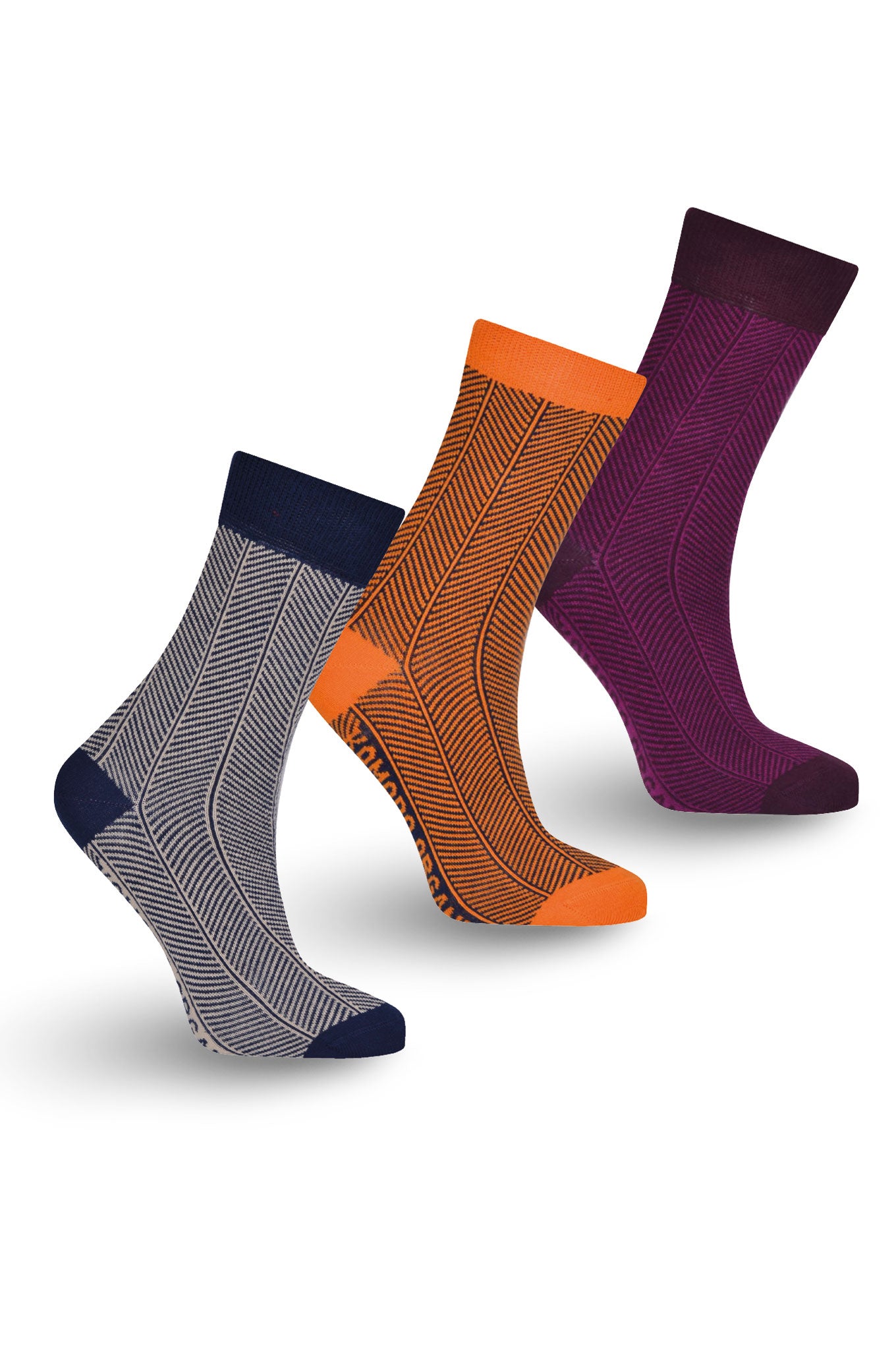 HERRINGBONE Box Set (x3 pairs) -  Organic Cotton Socks