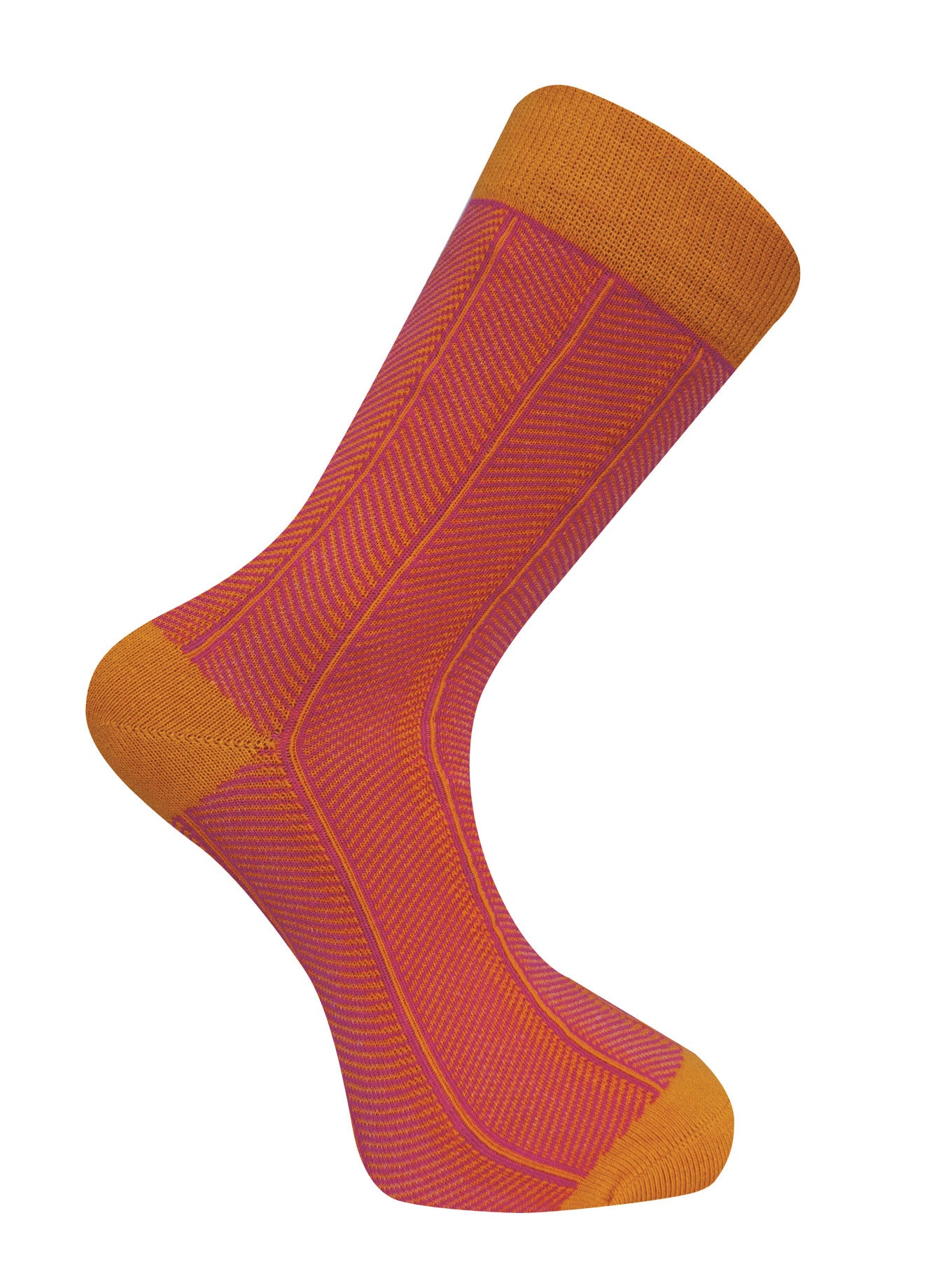 HERRINGBONE - GOTS Organic Cotton Socks Fire