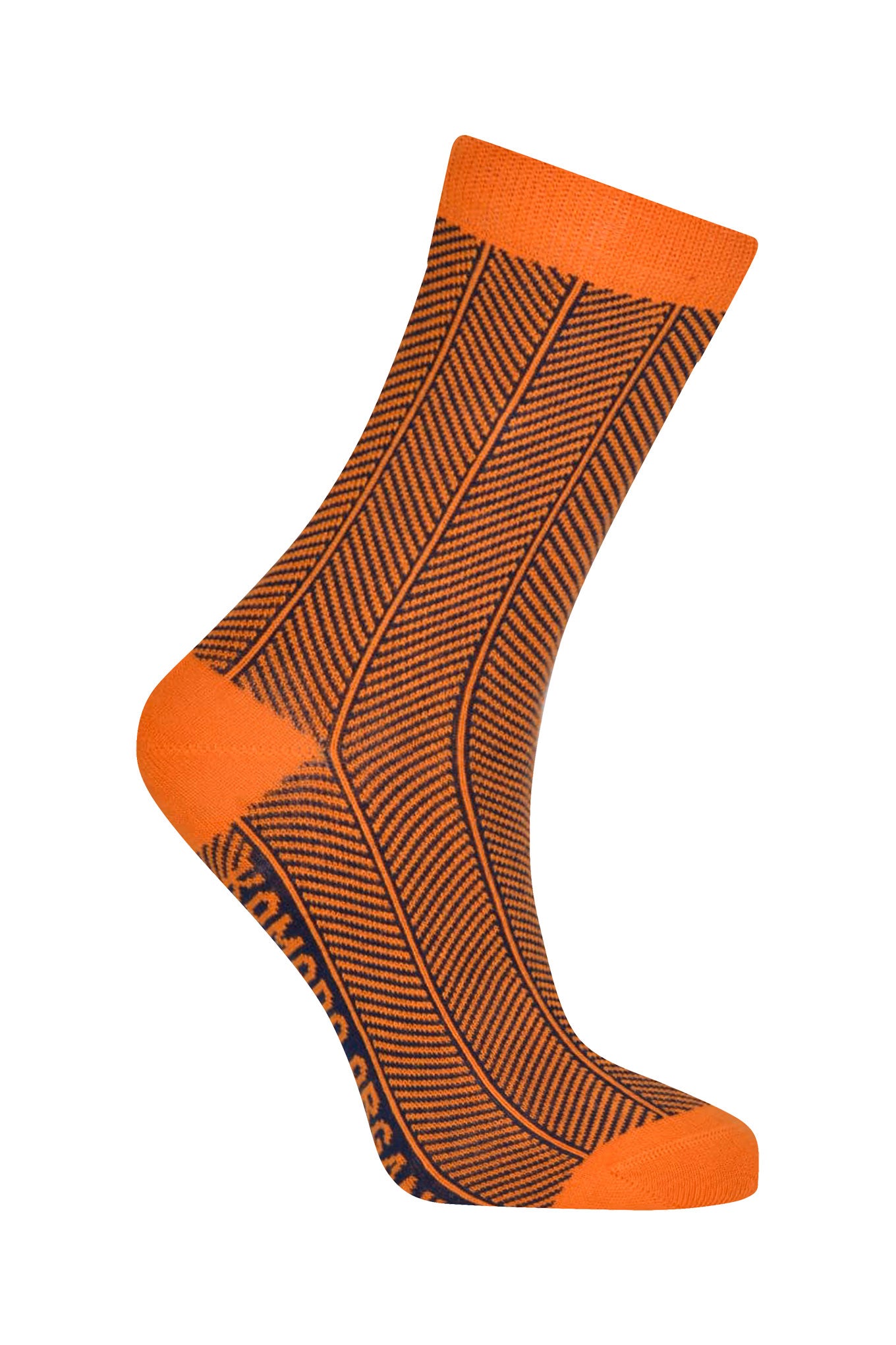 HERRINGBONE - Organic Cotton Socks Orange