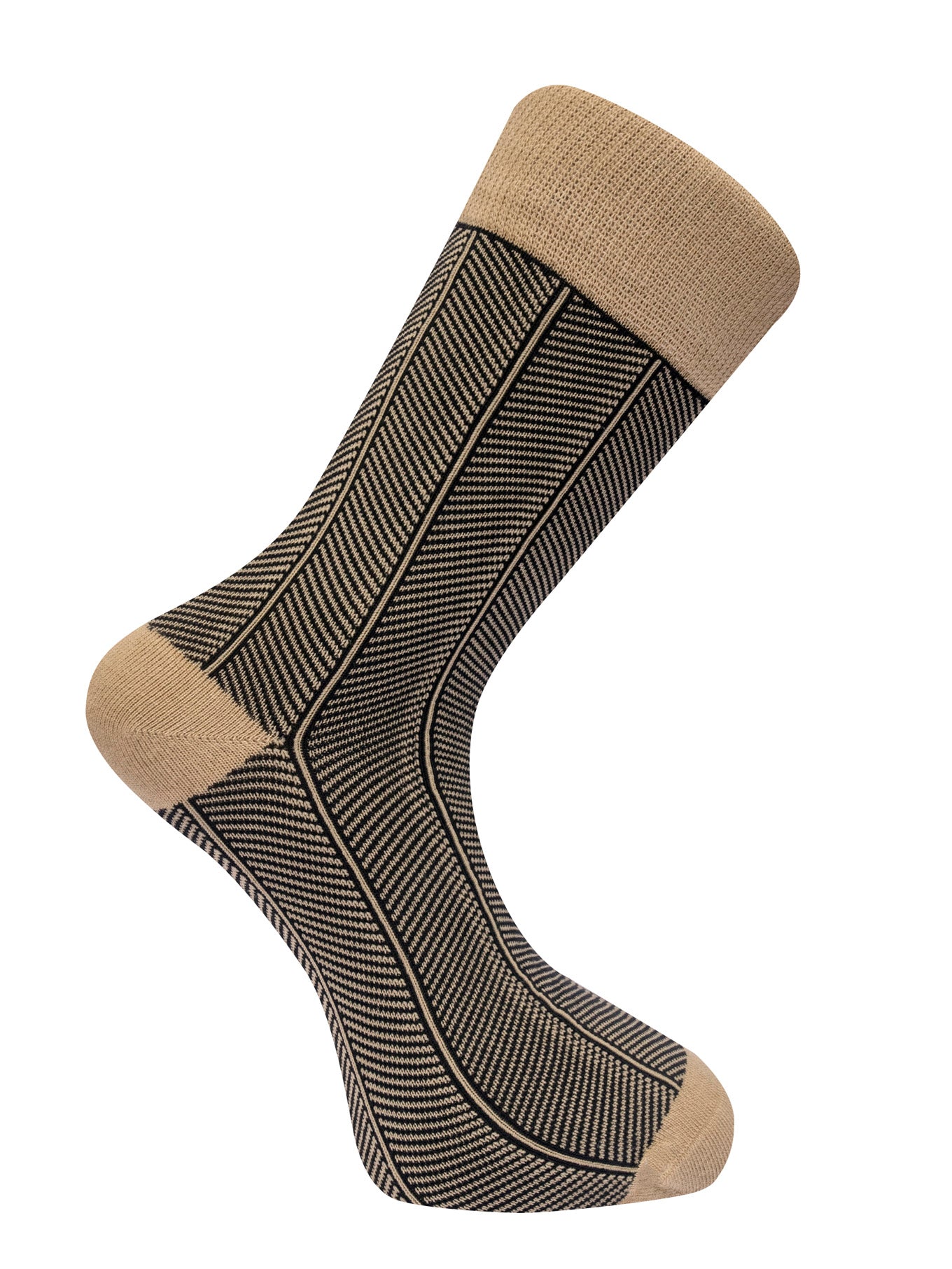 HERRINGBONE - GOTS Organic Cotton Socks Croissant