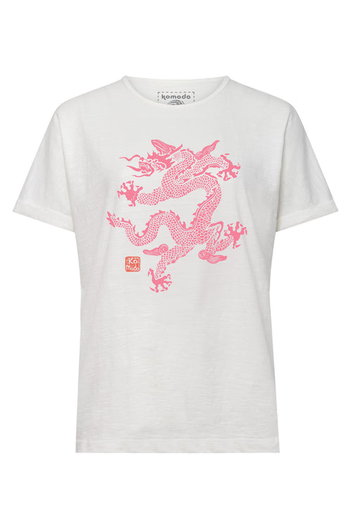 DRAGON - Womens Organic Cotton Tee -  Off White