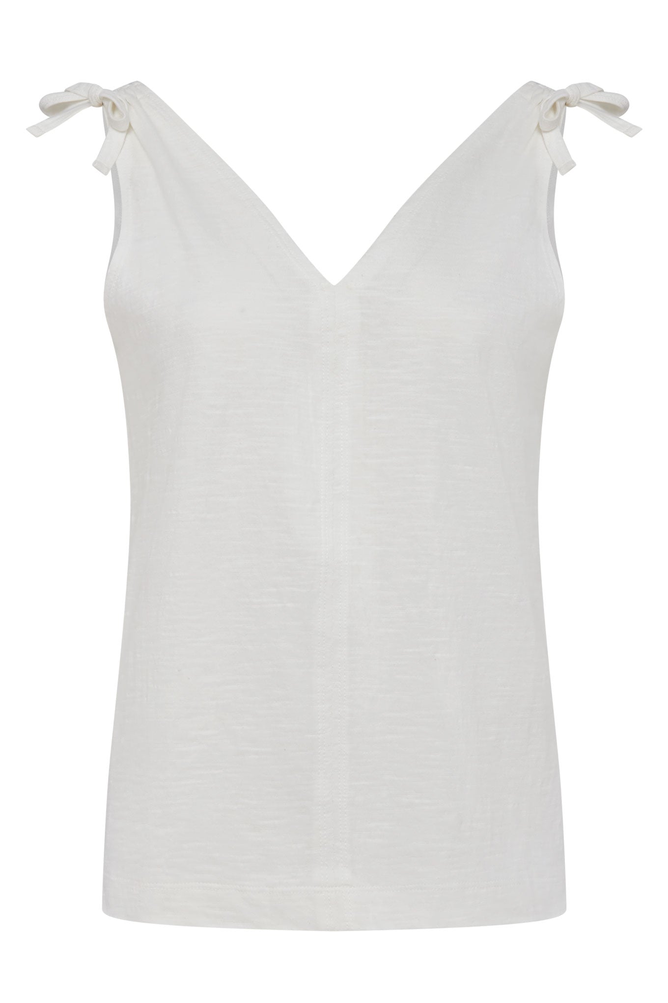 CELIA - GOTS Organic Cotton Vest Off White