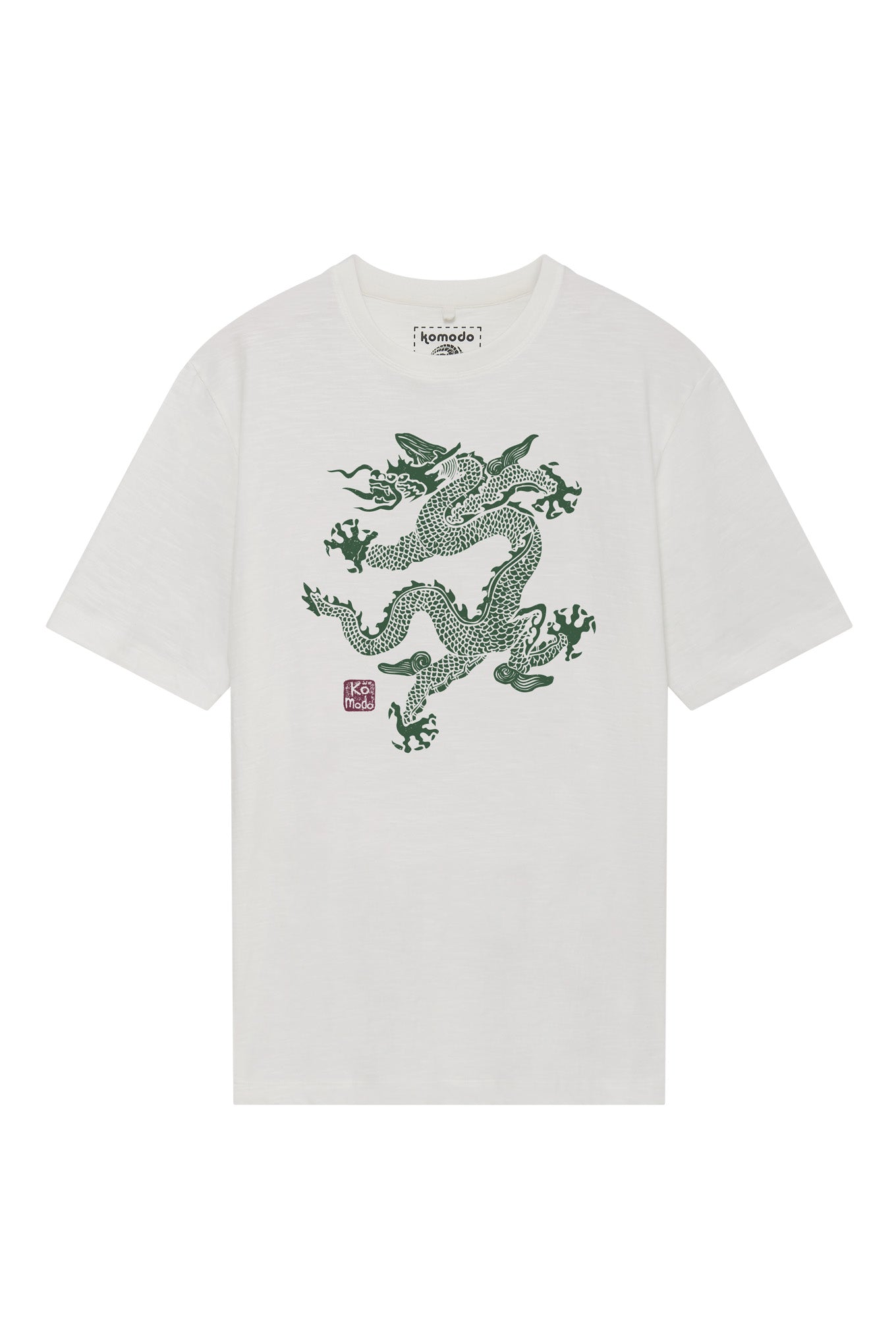 DRAGON 25  - Organic cotton tee - White