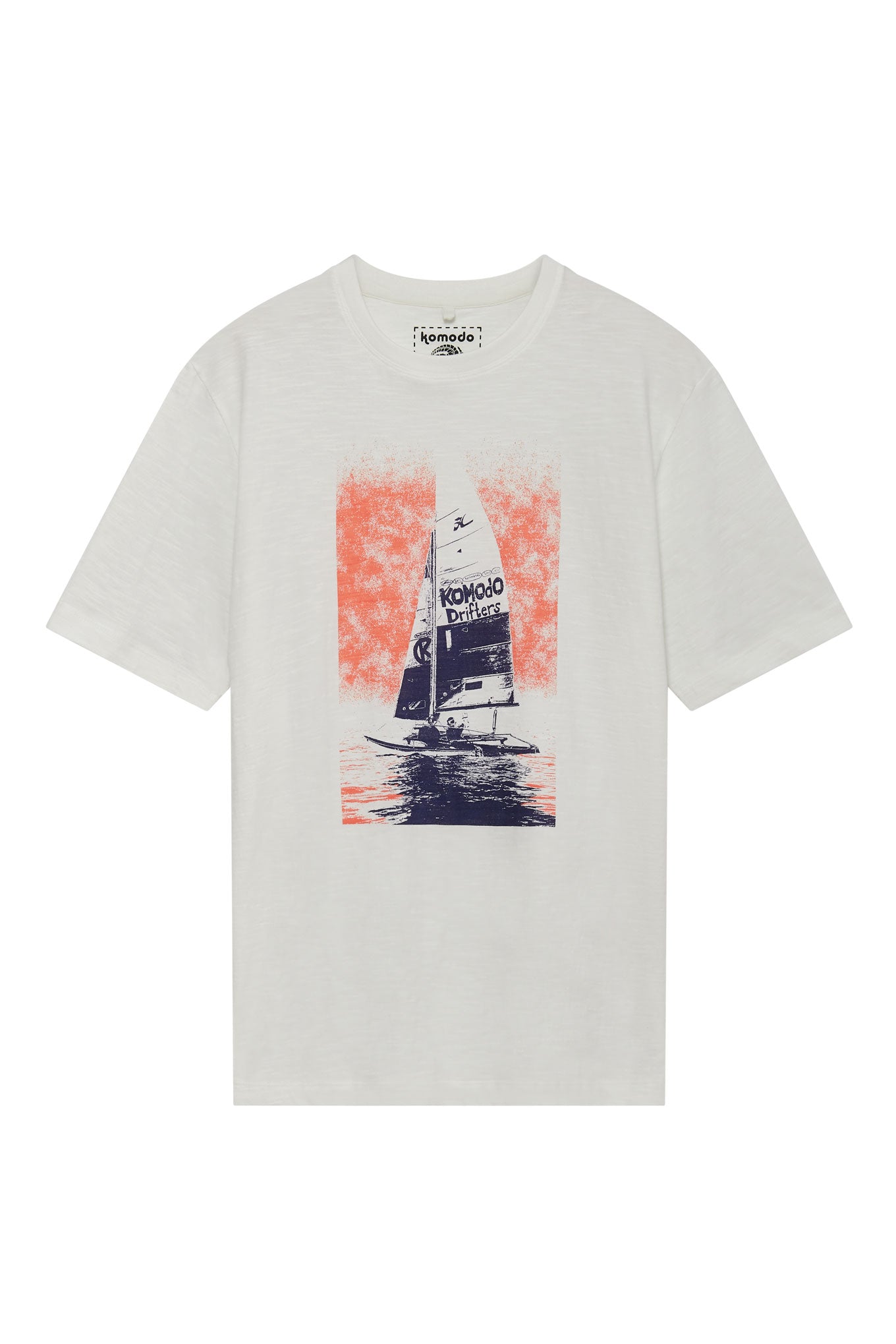 SAILING - GOTS Organic Cotton Tee Off White