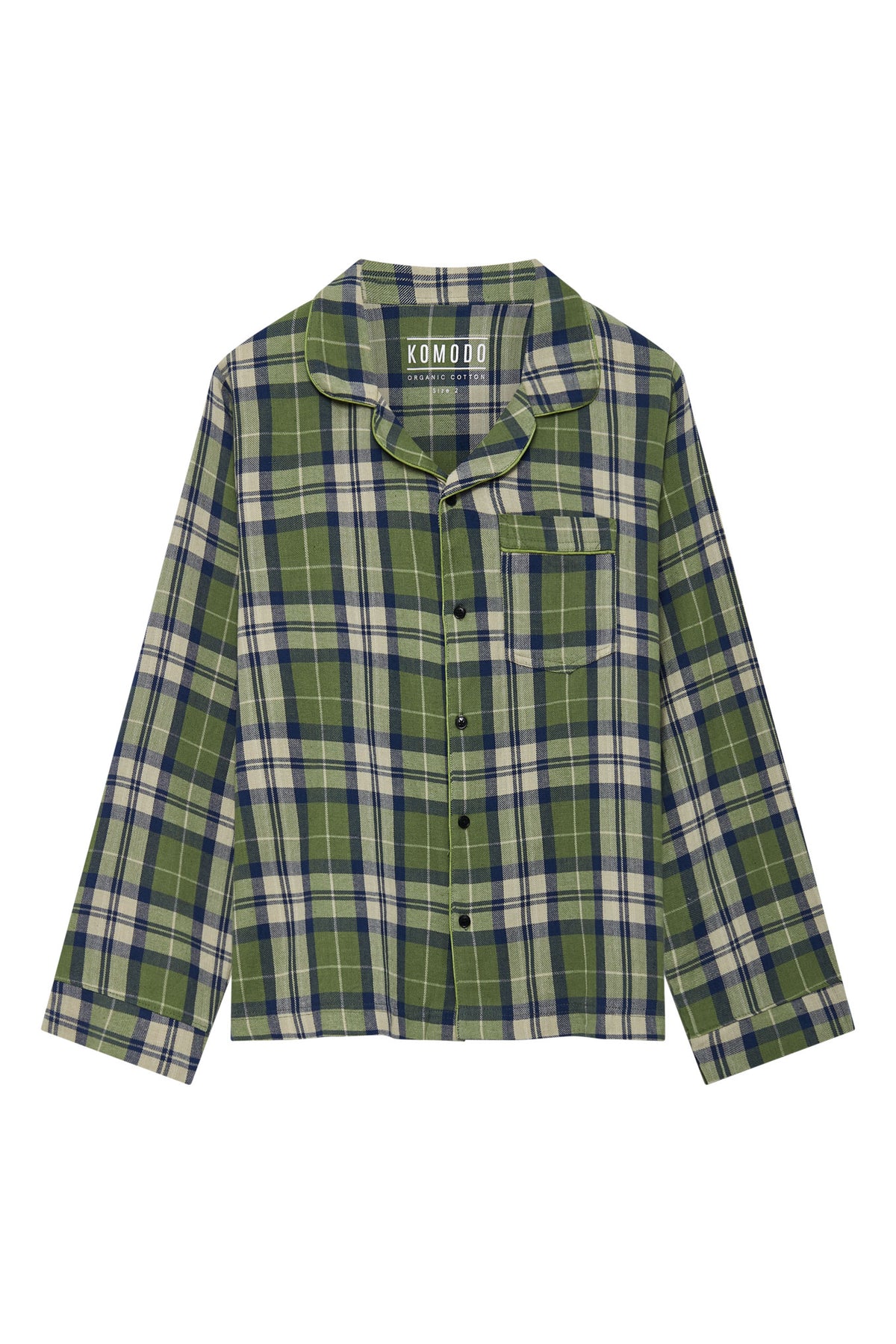 JIM JAM - Mens Organic Cotton Pyjama Set Pine Green