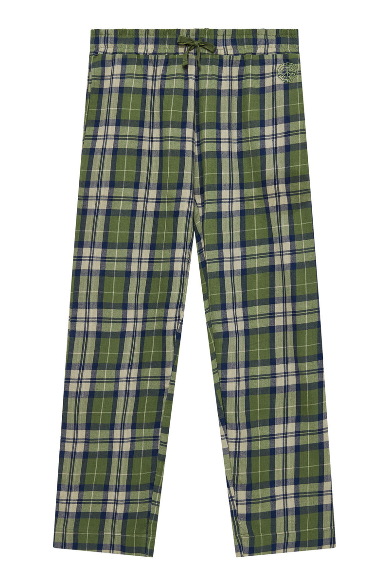 JIM JAM - Mens Organic Cotton Pyjama Bottoms Pine Green