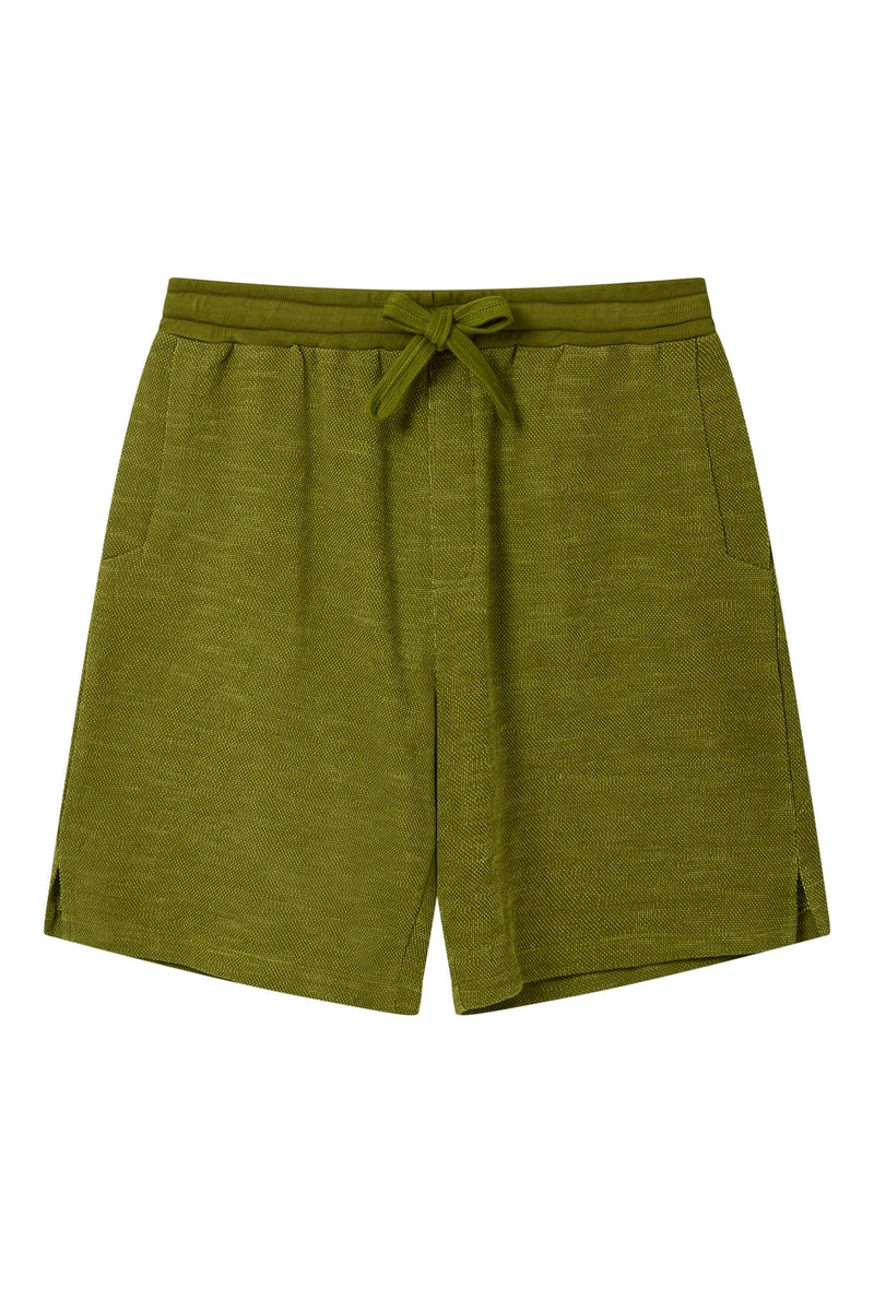 LEAH - Organic Cotton Sweat Shorts - Green