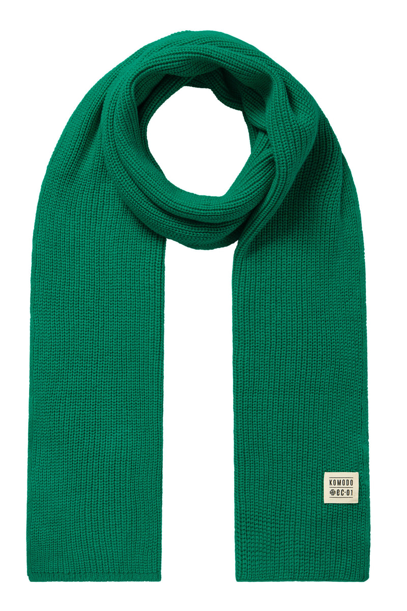 LONDON - GOTS Organic Cotton Scarf Bright Green