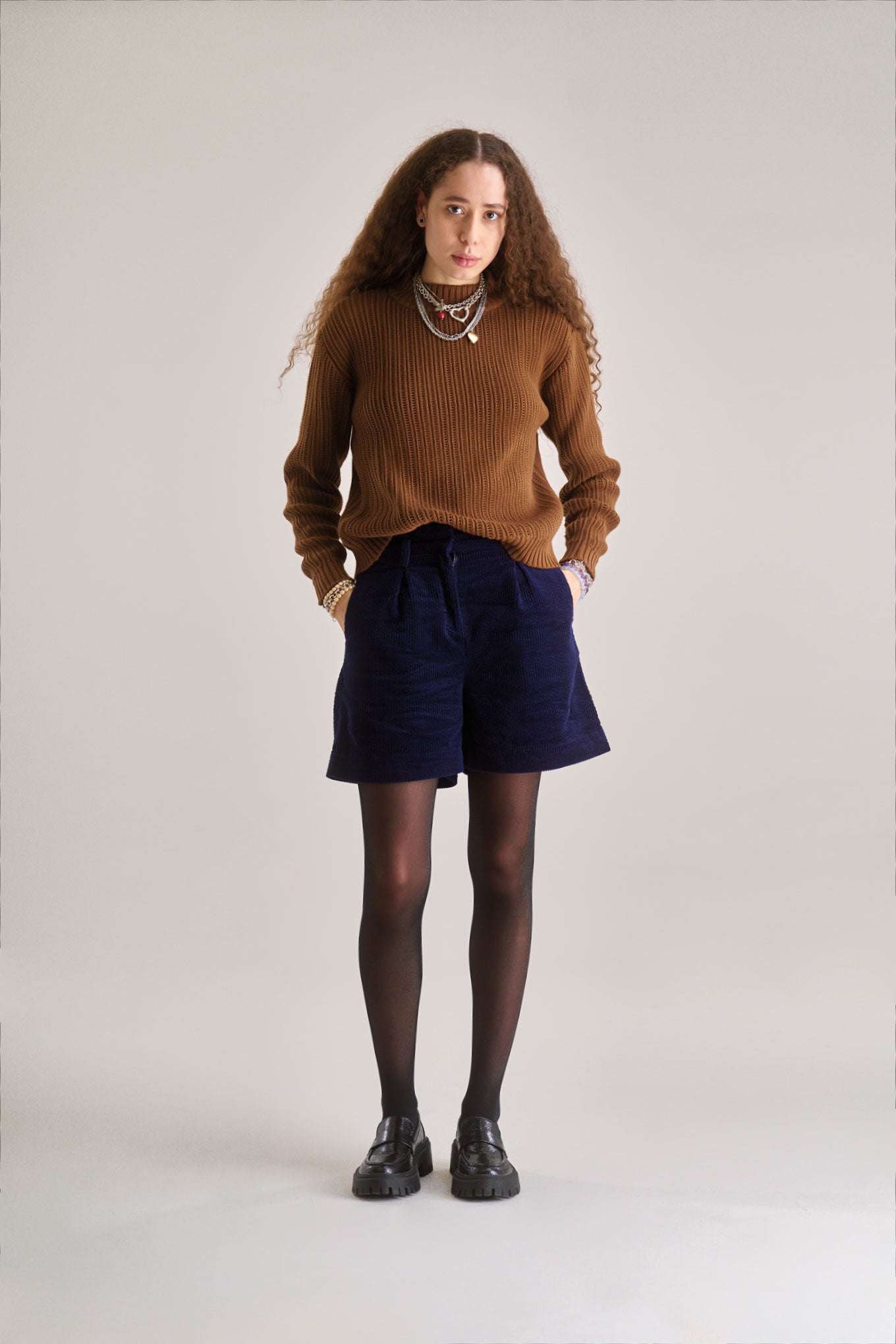 LIMA Organic Cotton Cord Short - Navy