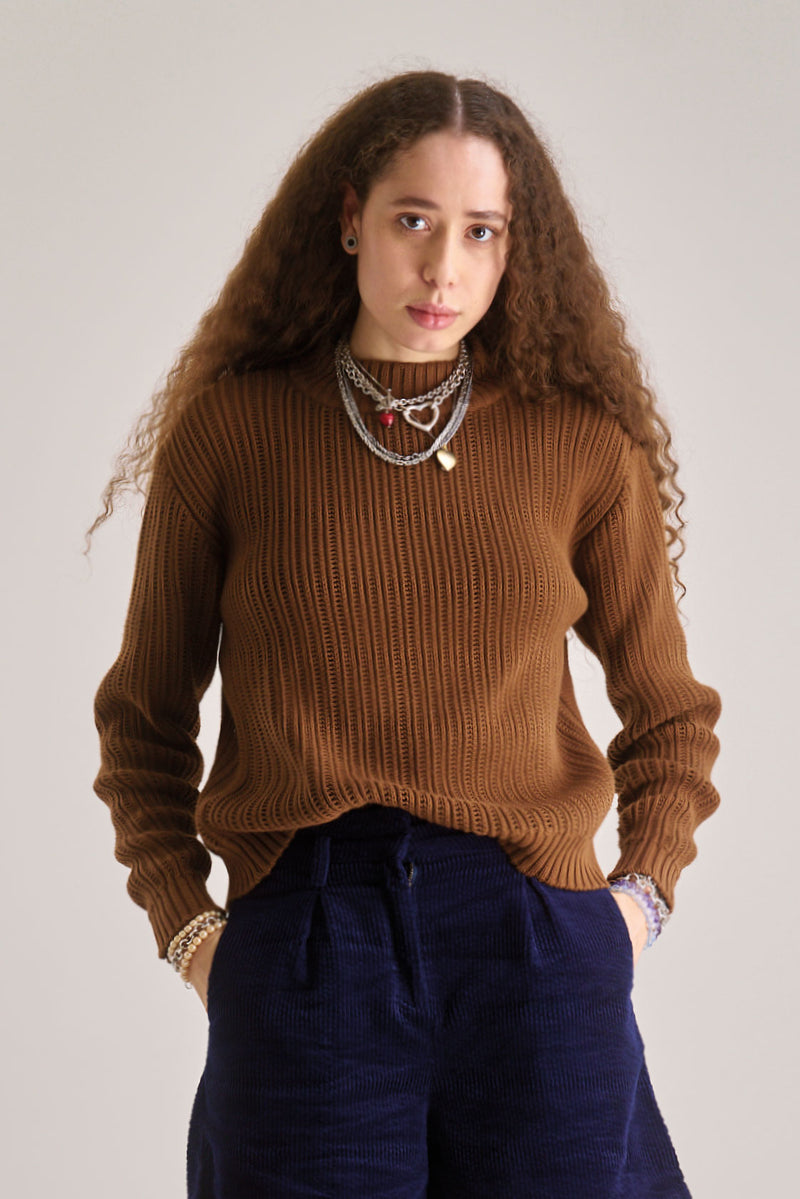 POSEY Organic Cotton Jumper - Hazelnut