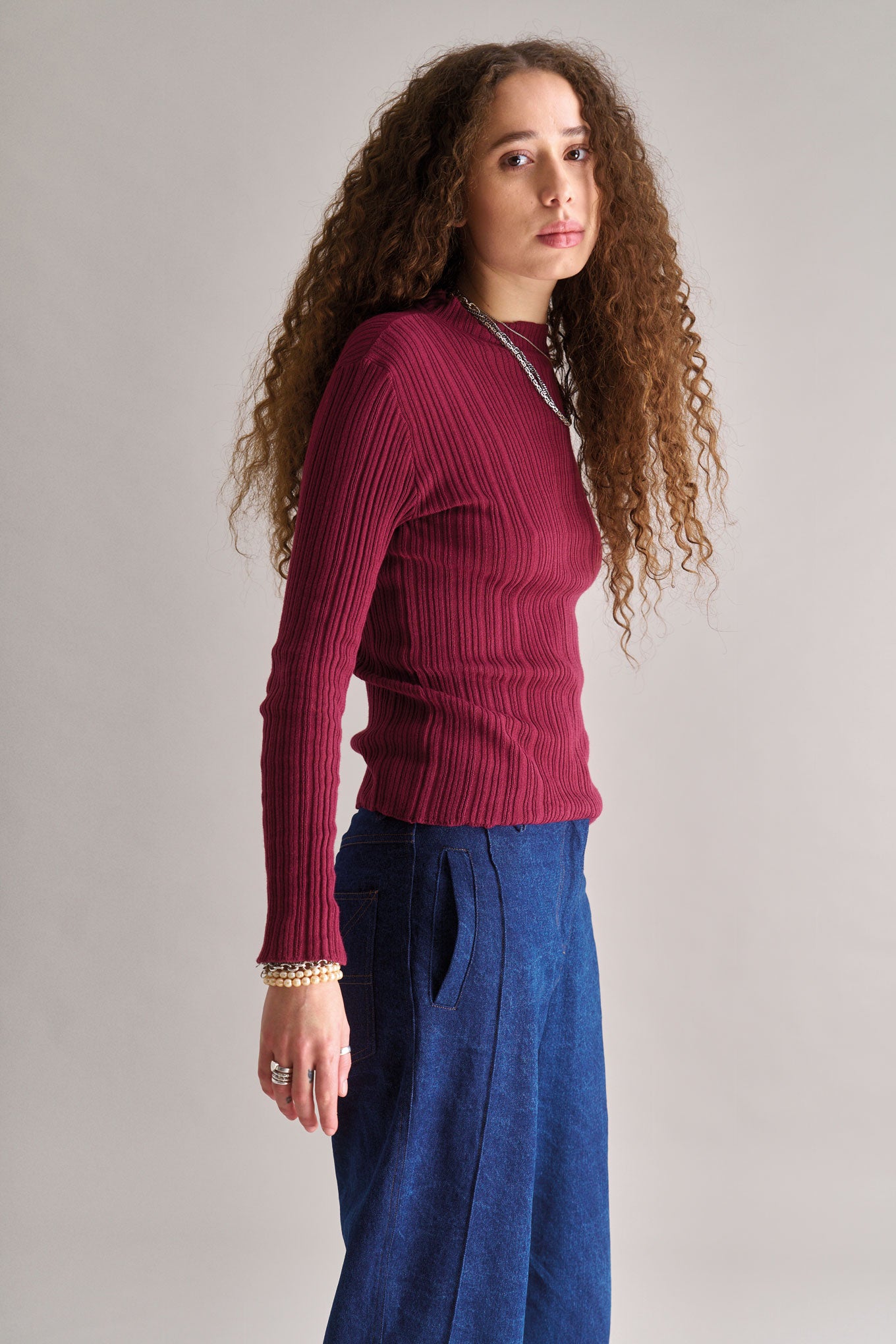 MUNI Organic Cotton Top - Wine Red