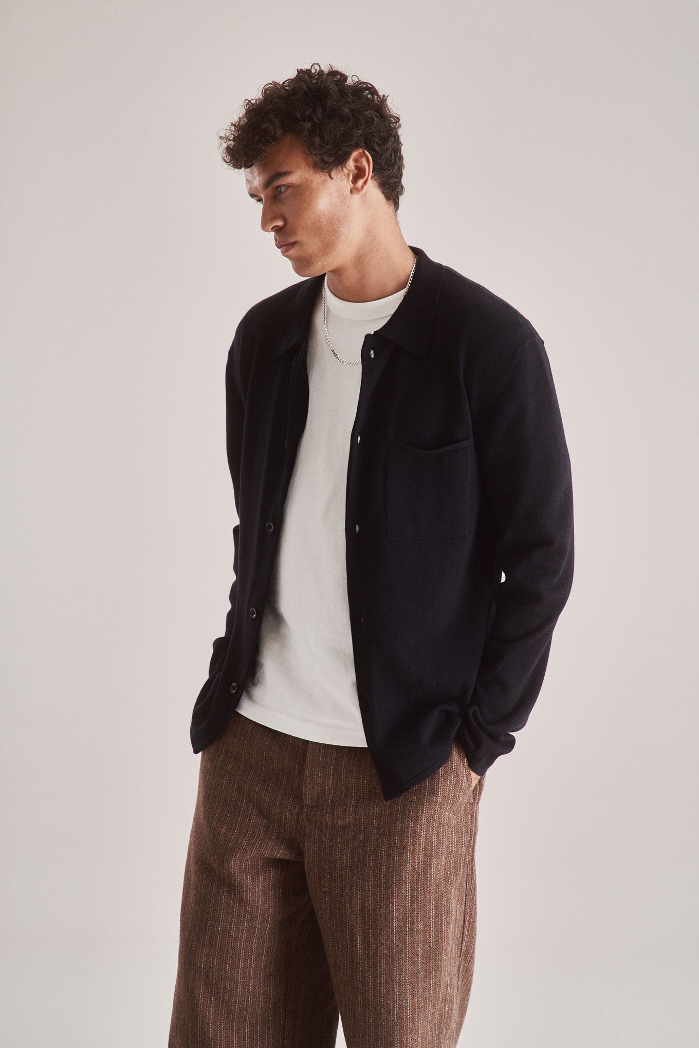 HARDY Organic Cotton Cardigan - Black